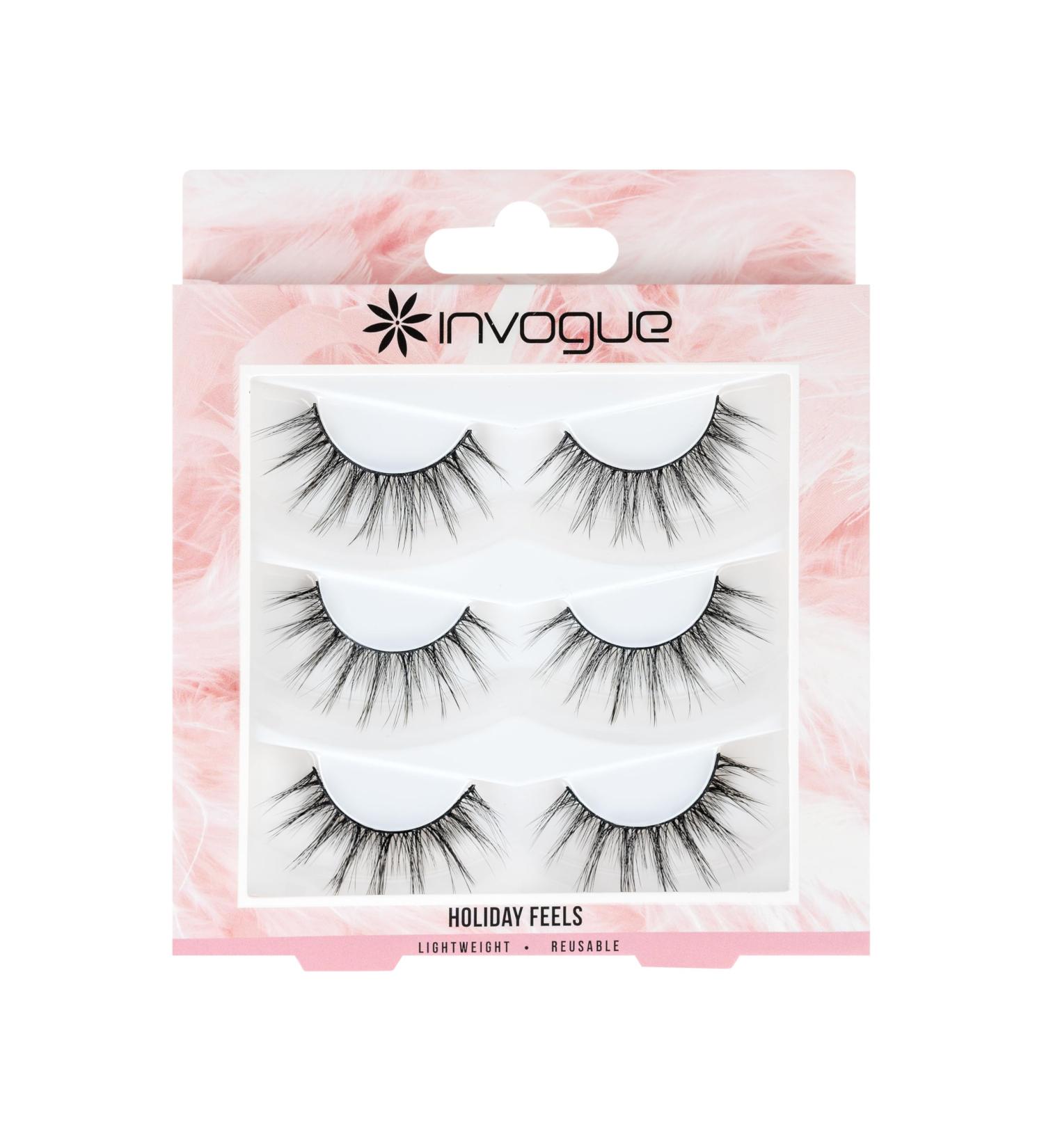 Invogue Vault 1 Multipack Lashes - 3 Pairs 100g Black | International Shipping Available - Buy Online on GoSupps.com