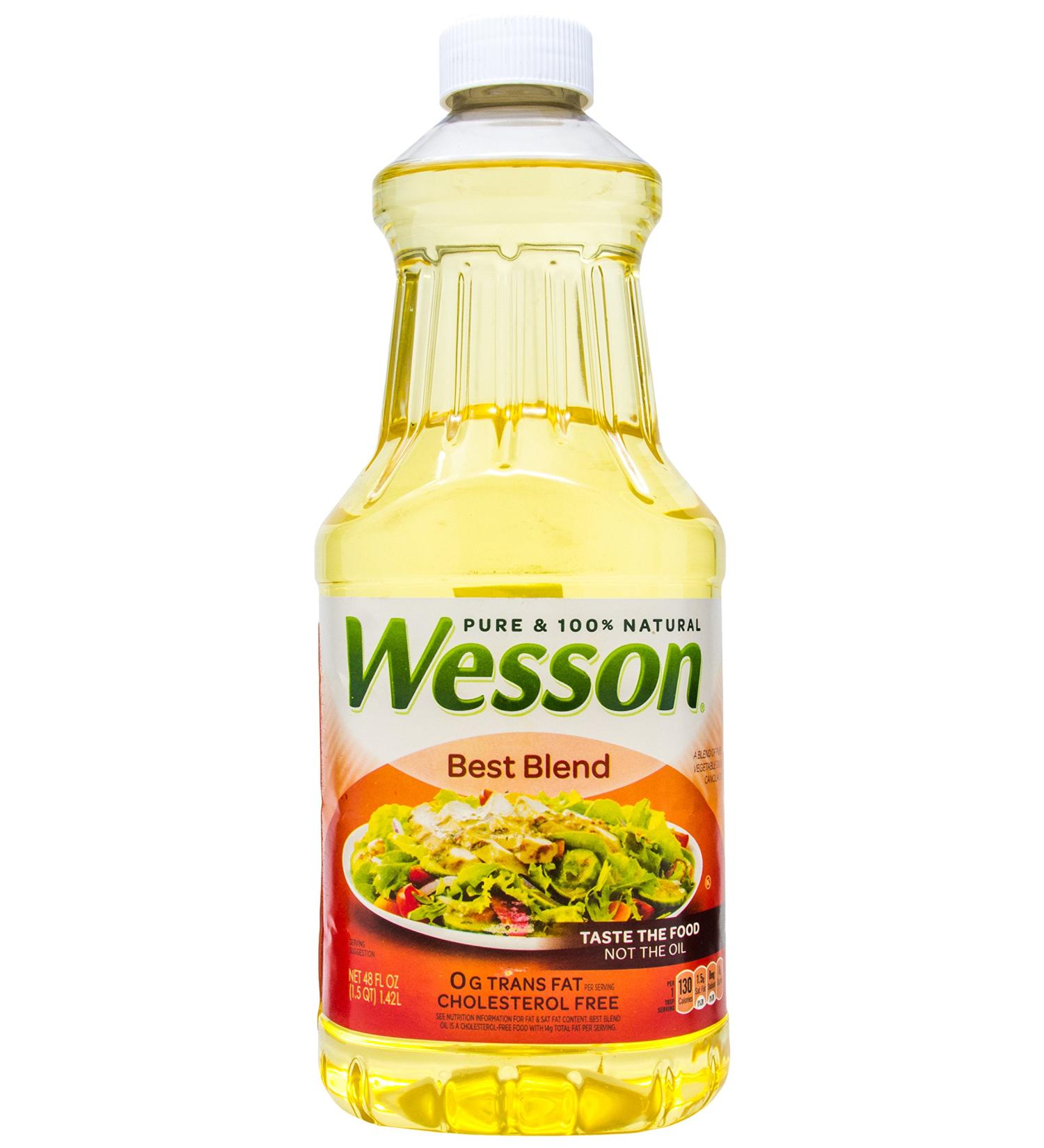 Wesson Best Blend 100% Natural Vegetable and Canola Oils - 48 oz - Buy Online on GoSupps.com