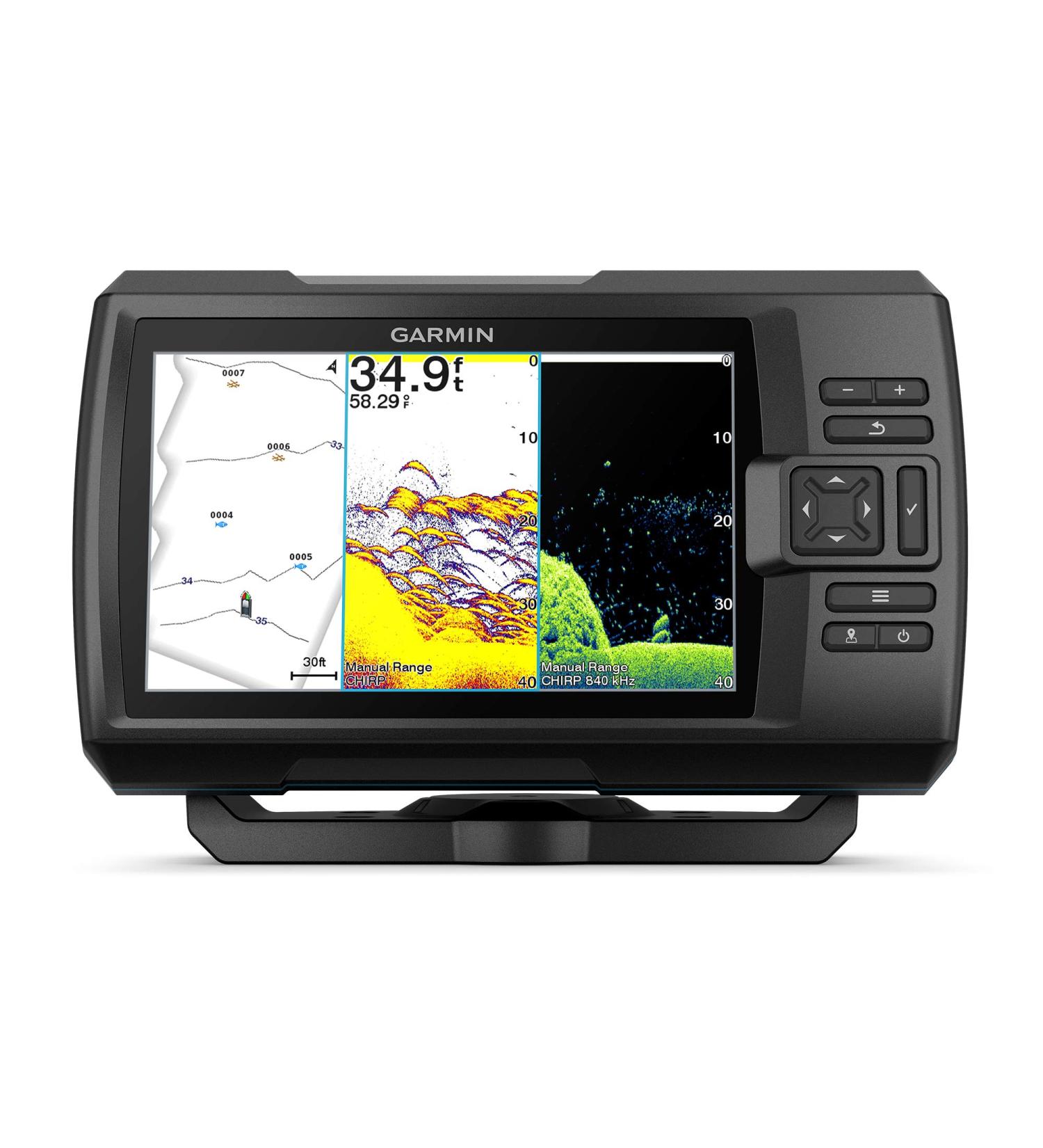Garmin Striker Vivid 7cv 7-Inch Color Fishfinder with Transducer - Vivid Scanning Sonar - Easy-to-Use (010-02552-00) - Buy Online on GoSupps.com