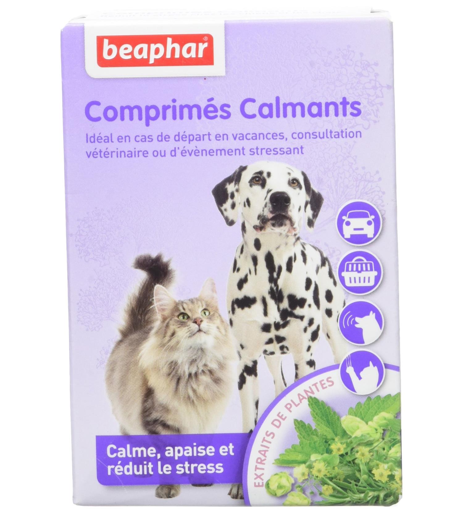 BEAPHAR NO STRESS - Valerian Calming Tablets for Dogs and Cats - Natural Plant Extracts - Reduces Stress & Behavioral Problems Without Addiction or Drowsiness - Pack of 20 - Buy Online on GoSupps.com