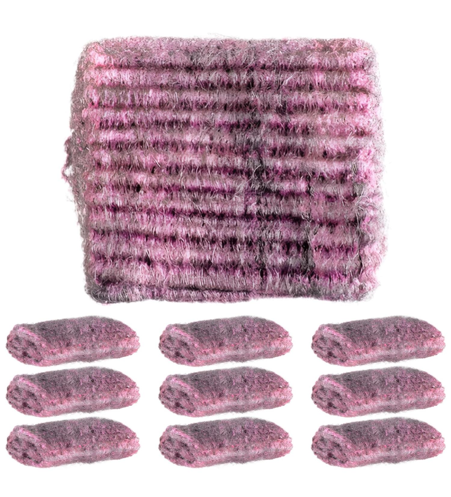 10 Sheets Scrub Sponges Pre-Soaped Scratch-Free Kitchen Cleaning Wool Scrubber Grease Removal Degradable Rust Removal Dish Sponges Cleaning Supplies - Buy Online on GoSupps.com