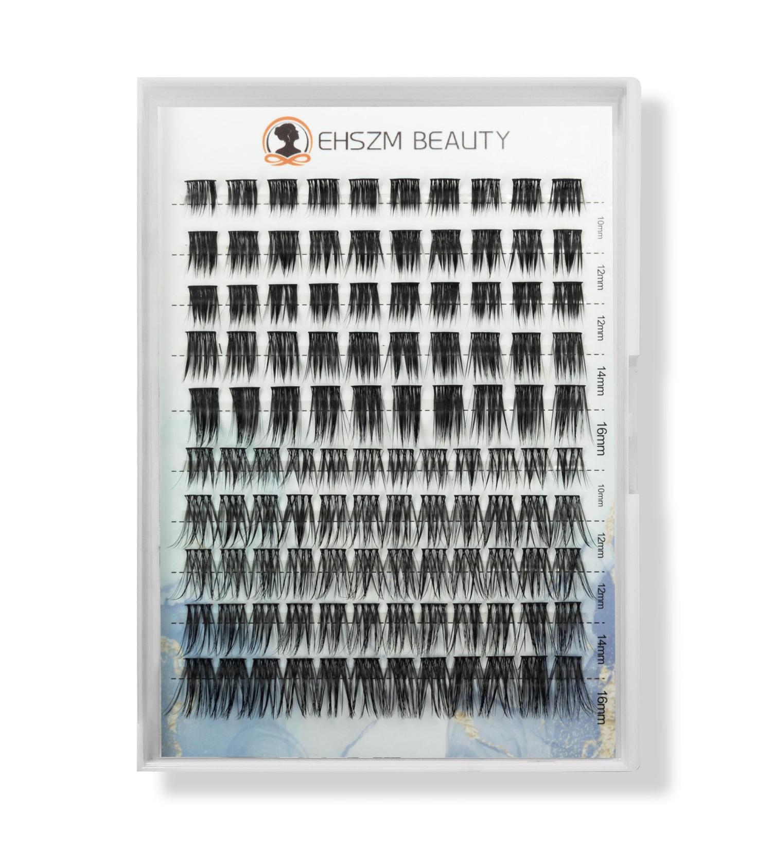 Shop EHSZM Beauty Natural Look C Curl Lash Clusters (10-16mm) - Lightweight Individual Lash Extensions for Any Occasion - Buy Online on GoSupps.com