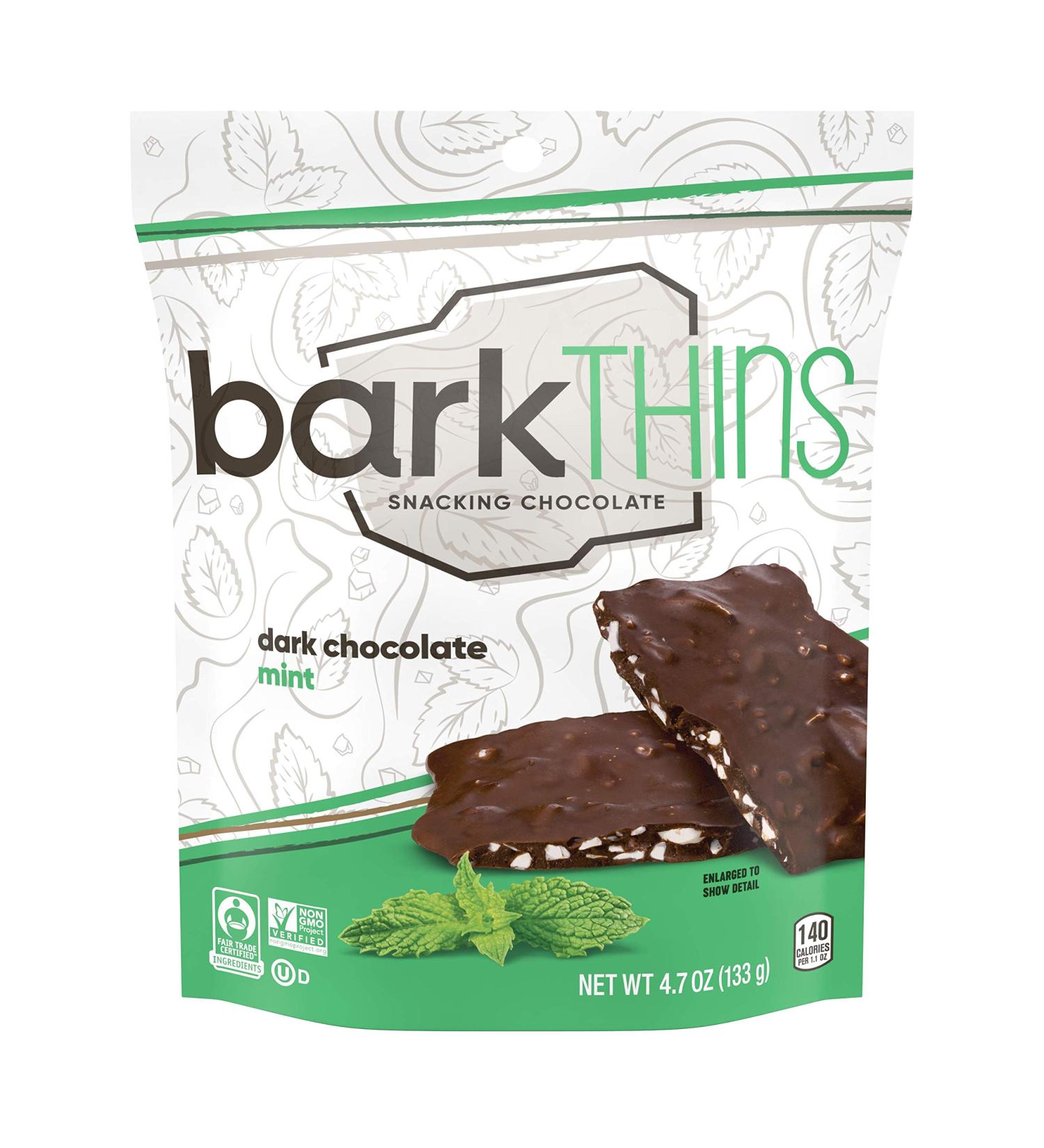 barkTHINS Mint Dark Chocolate Snacking - 4.7 oz Pack of 12 | Healthy Indulgence - Buy Online on GoSupps.com
