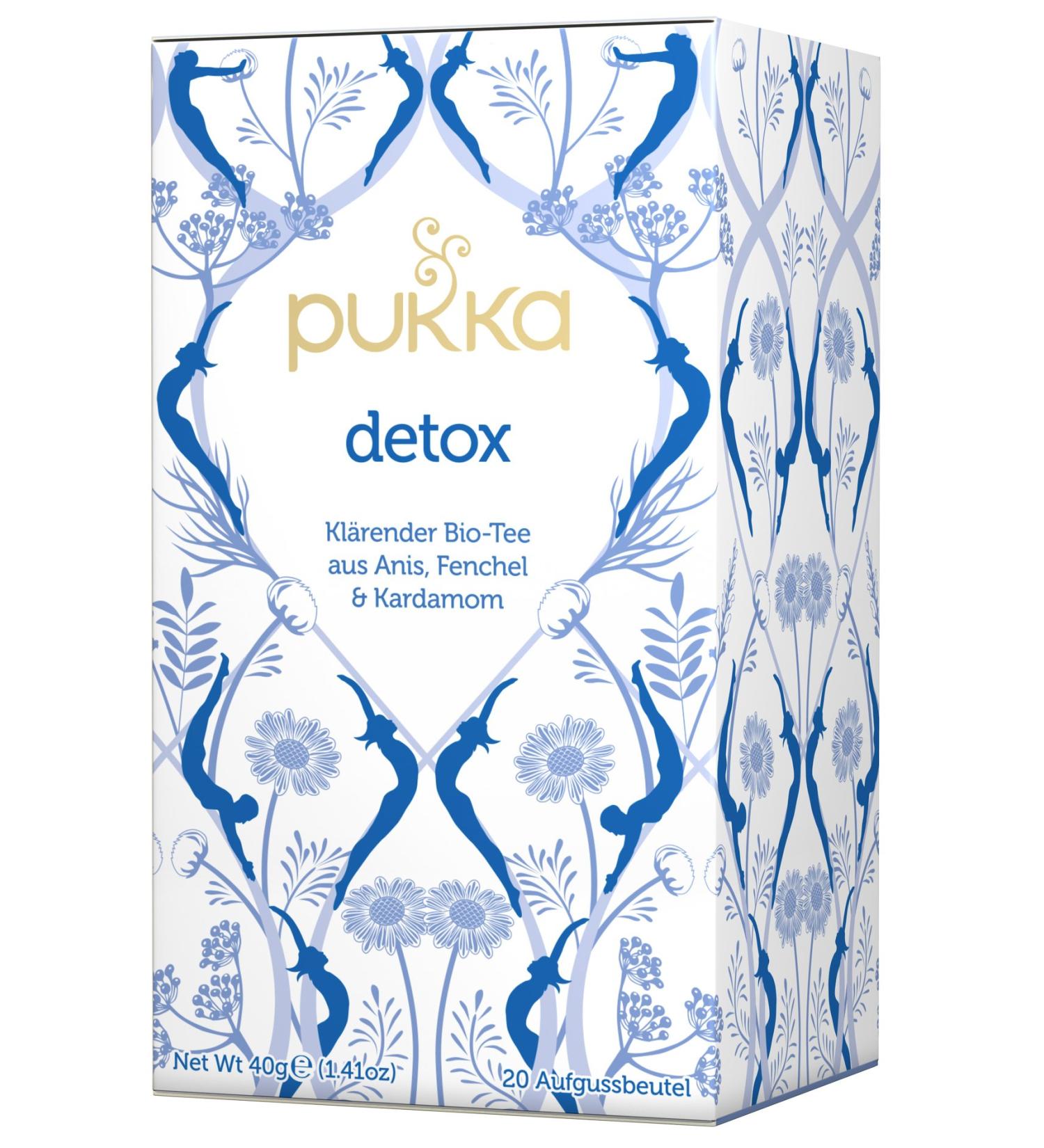 Pukka Detox PUKKA Pack of 4 packs of 20 organic tea bags