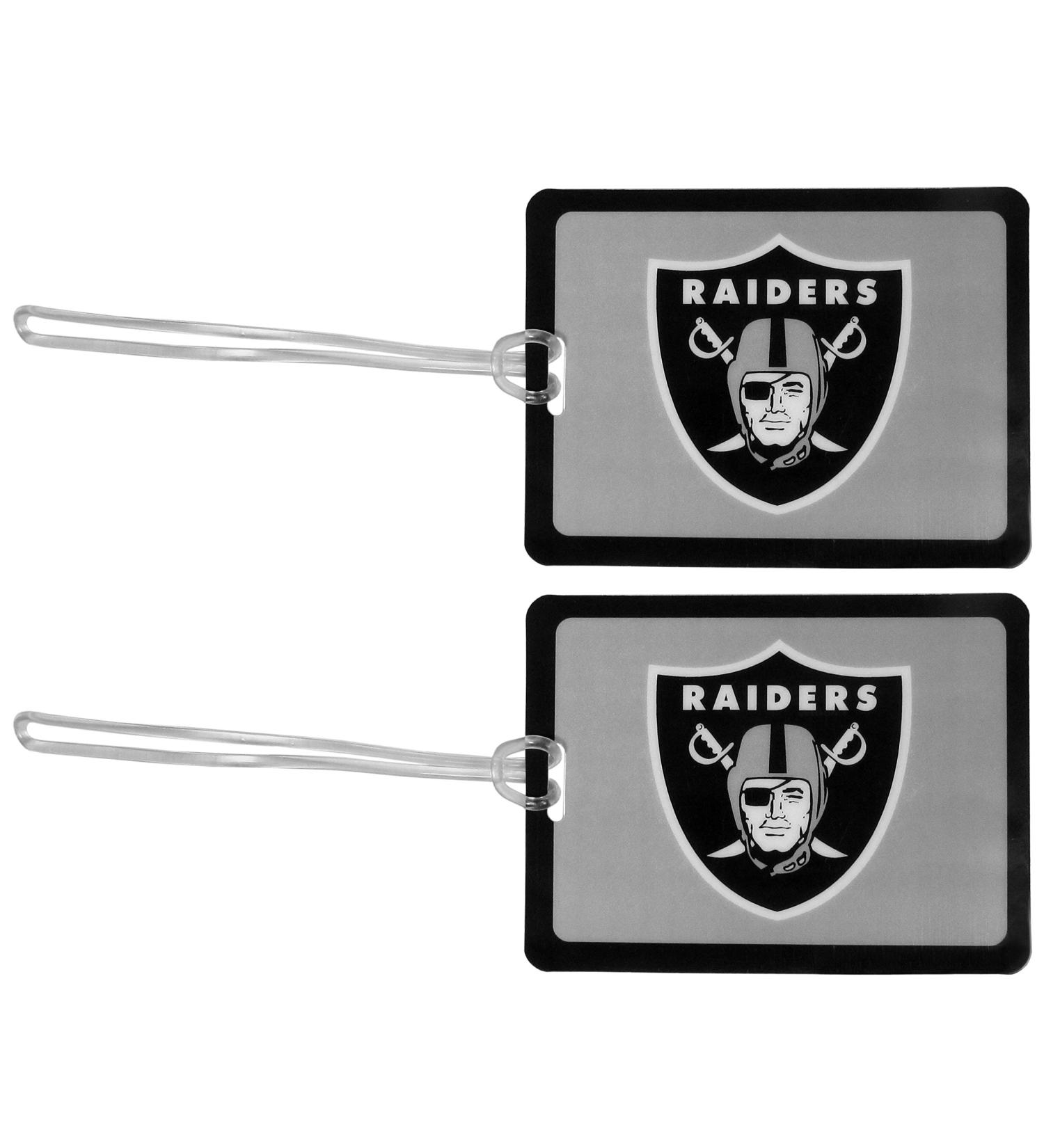 Siskiyou NFL Oakland Raiders Vinyl Luggage Tag Set - 2 Pack, Black, One Size - Buy Online on GoSupps.com