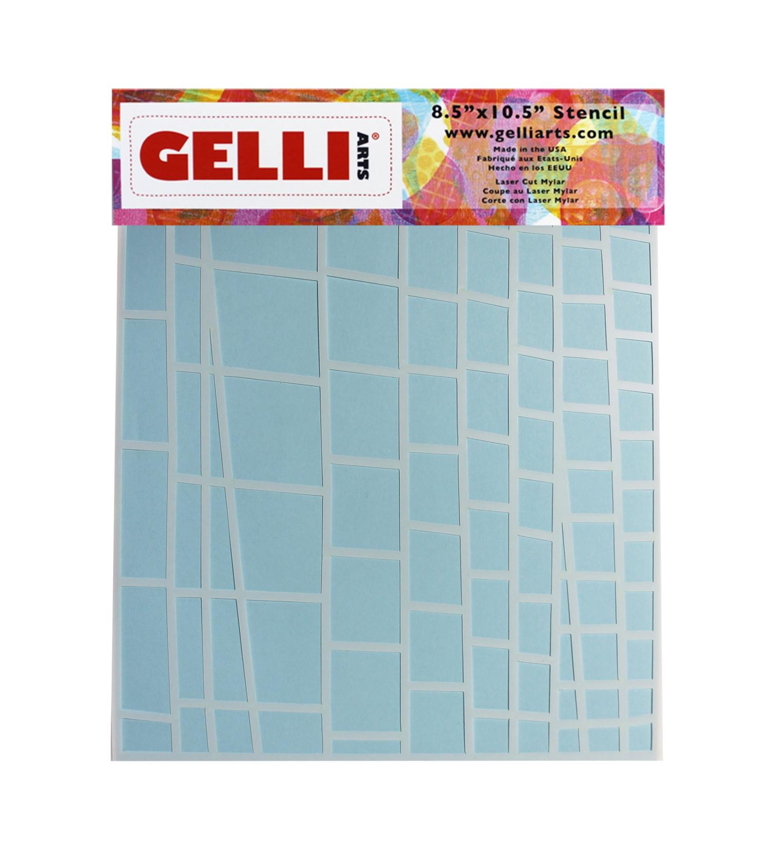 Gelli Arts Stencils (Ladder 8x10) 33 x 22.9 x 0.1 cm White