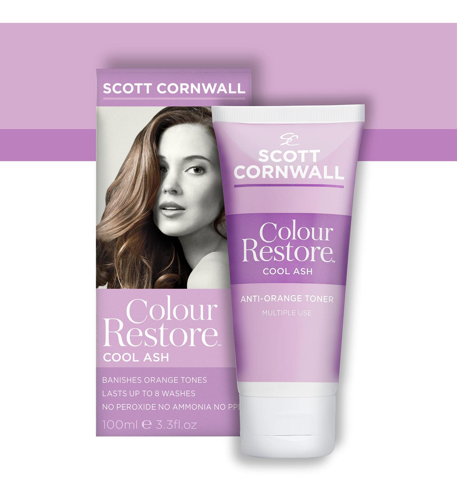 Scott Cornwall Colour Restore Toner Cool Ash 100ml - Ash Toning Treatment (Pack of 1) - Buy Online on GoSupps.com