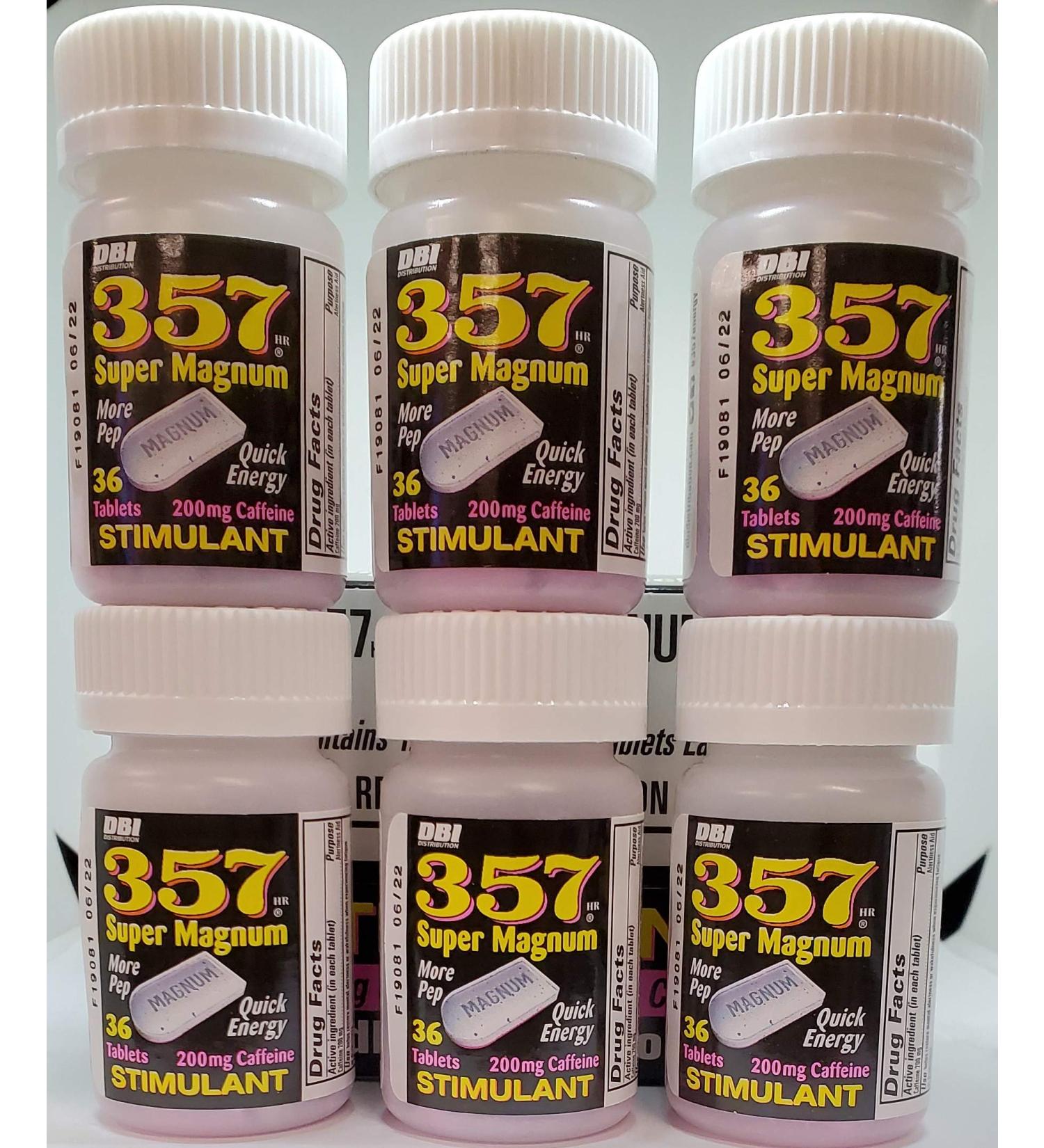 357 Magnum Caffeine 36ct Bottles(pack of 3)