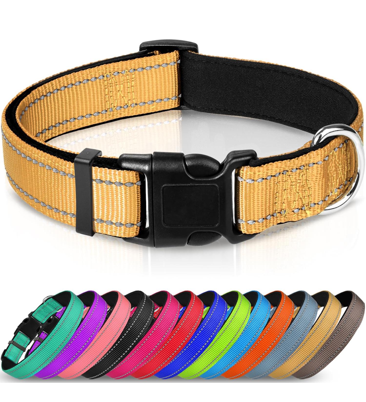Joytale Reflective Dog Collar for Small Dogs - Brown Size S (Pack of 1) | Durable & Stylish - Buy Online on GoSupps.com