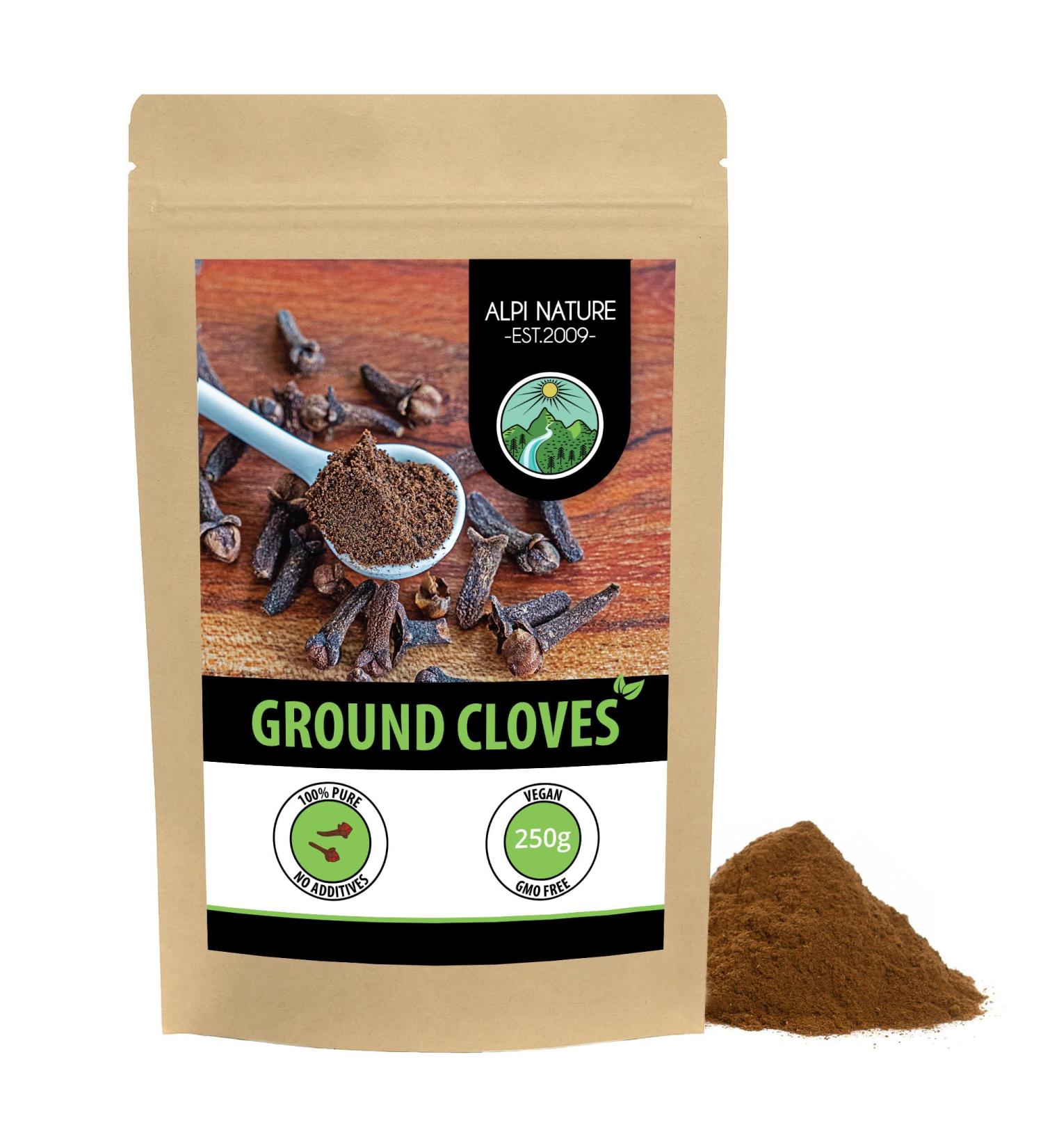 250g Ground Cloves Powder - 100% Natural & Pure | Gently Dried - Pack of 1 - Buy Online on GoSupps.com