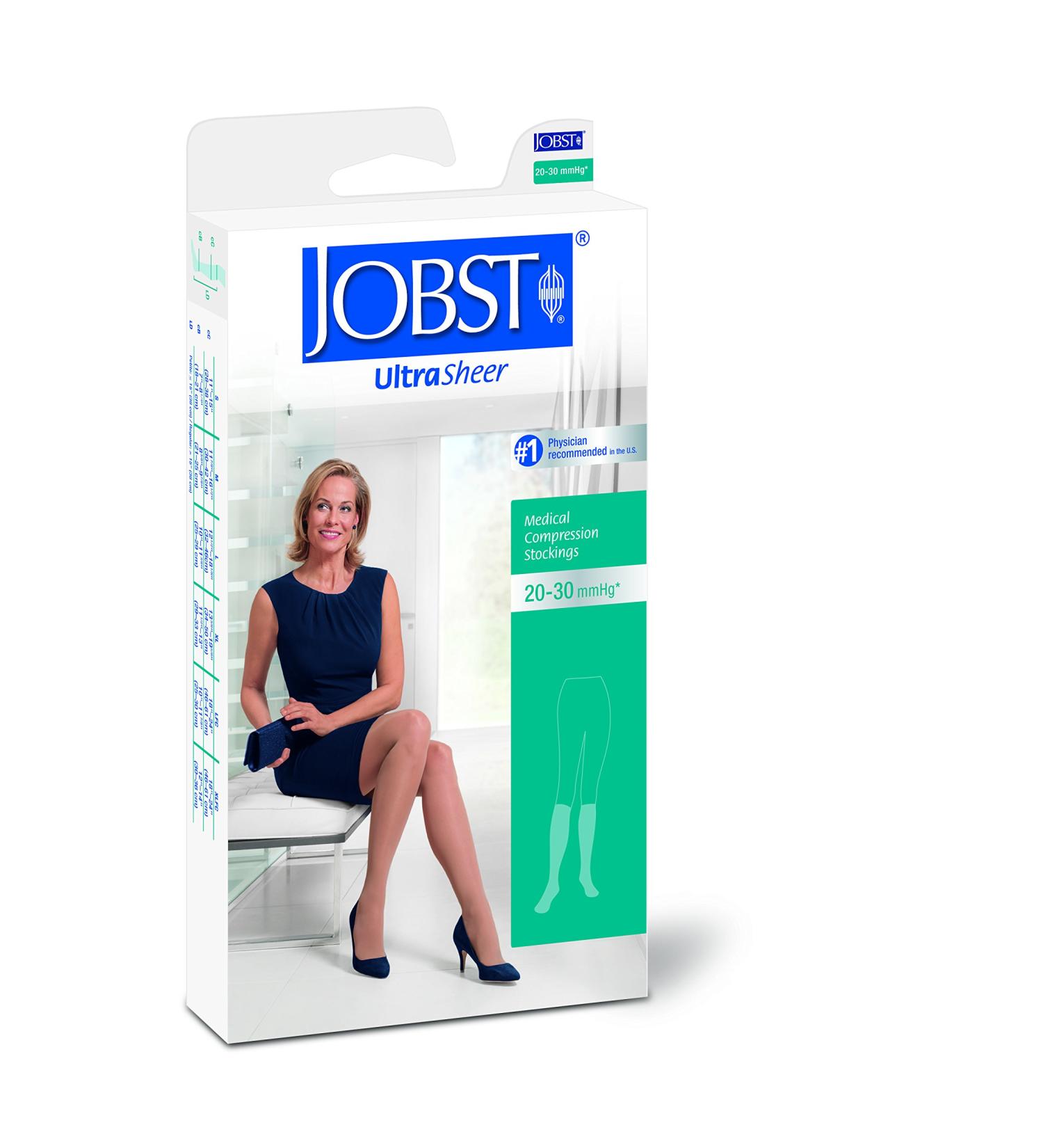 Buy BSN Medical Jobst Ultra Sheer Compression Stocking - Knee High 20-30mmHg Closed Toe (Medium Classic Black) | International Shipping Available - Buy Online on GoSupps.com