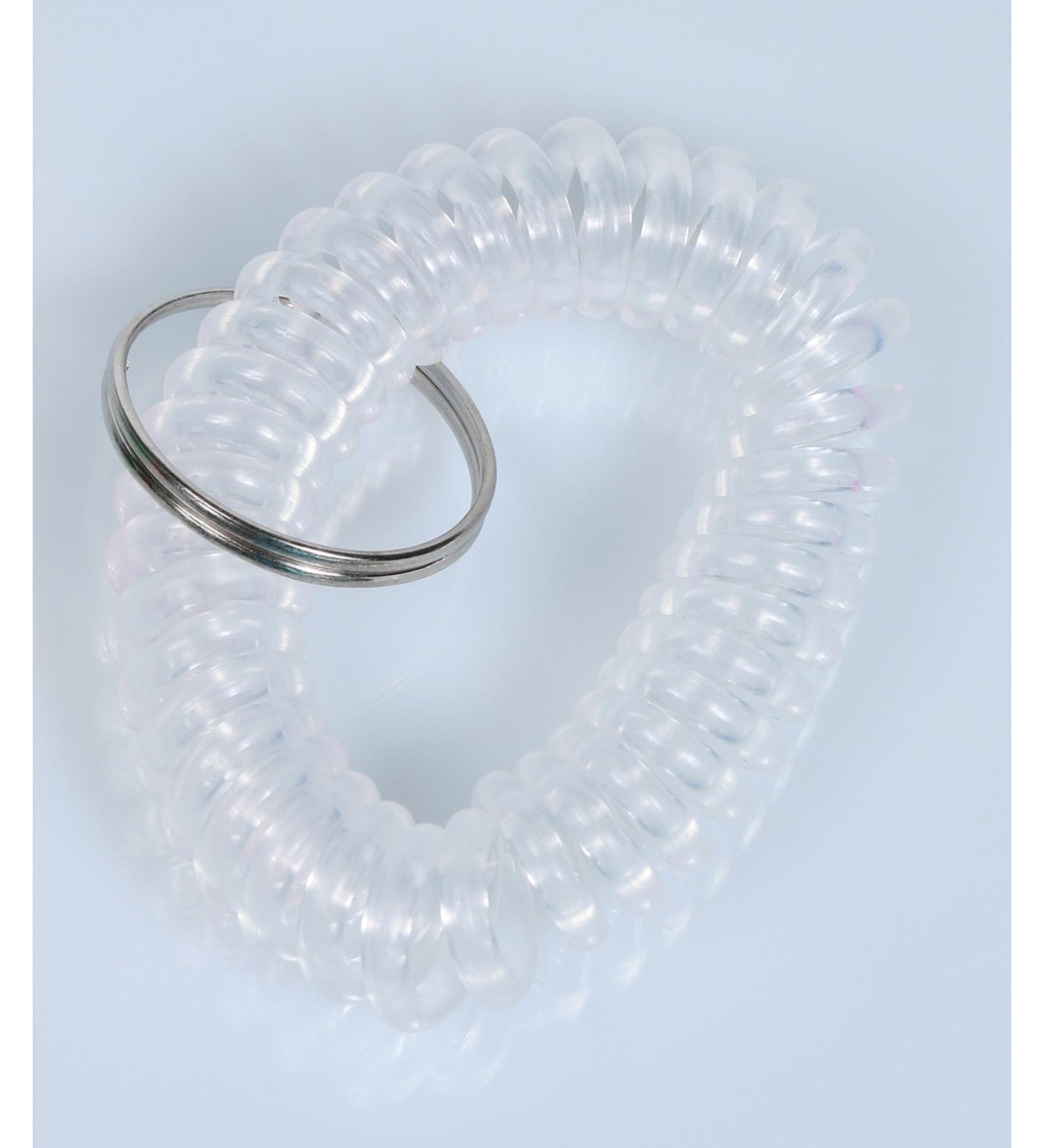 Spiral bracelet - rainbow colours - Wrist Coil (transparent)