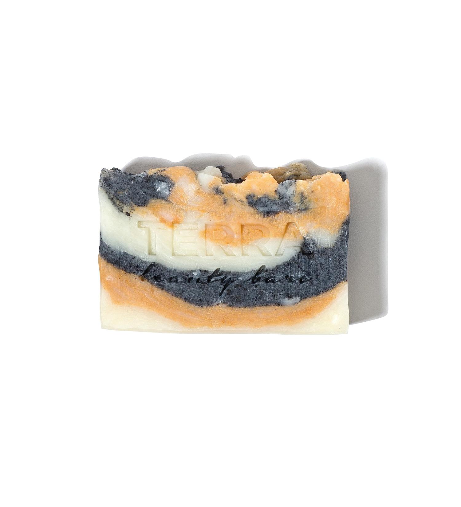 Terra Beauty Marble Beauty Bar Solid Facial Cleaner with Brazilian Clay and Charcoal