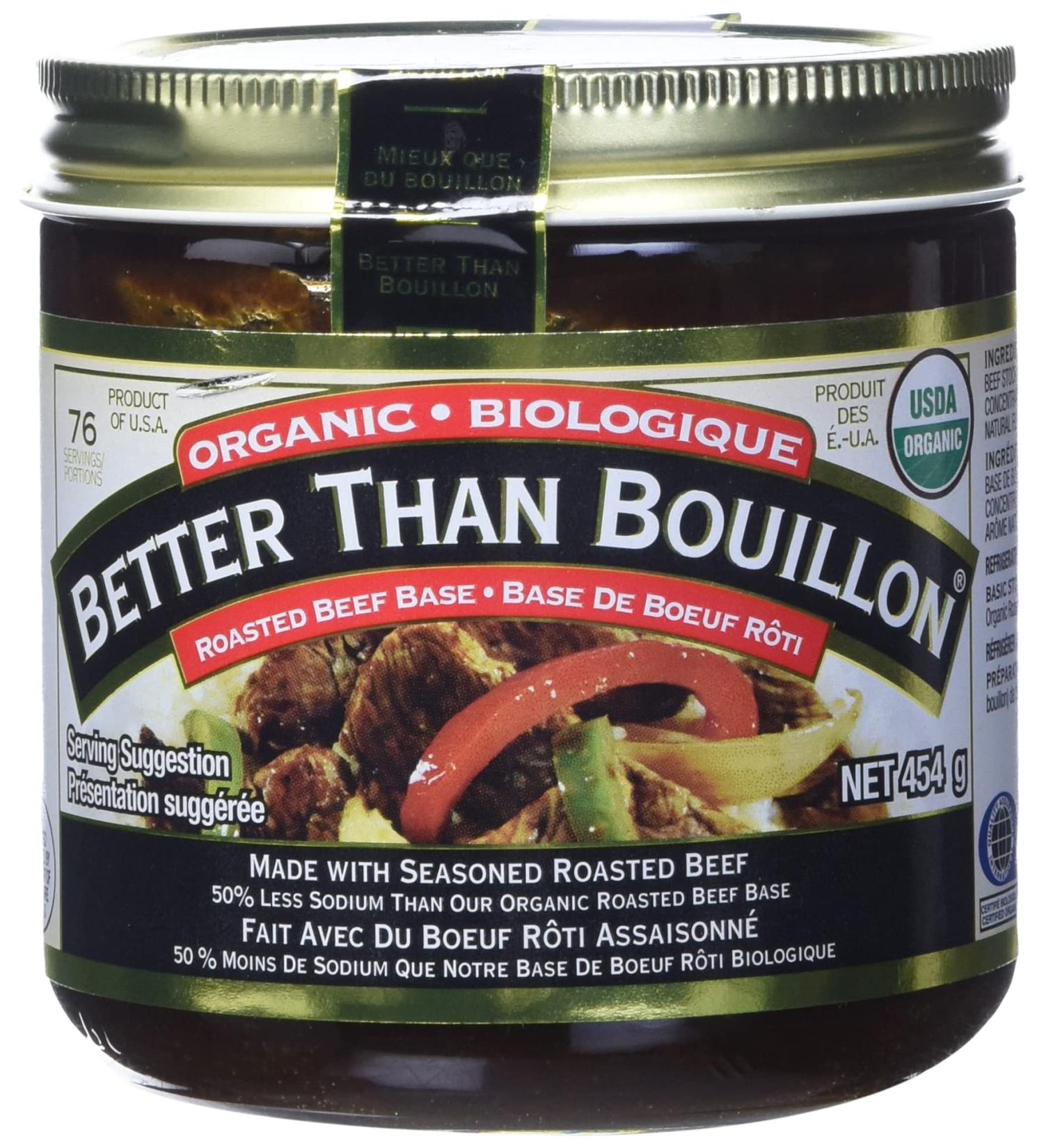 Better than Bouillon Better Than Bouillon Organic Roasted Beef Base 16 Oz Reduced Sodium 1 Pounds - Buy Online on GoSupps.com