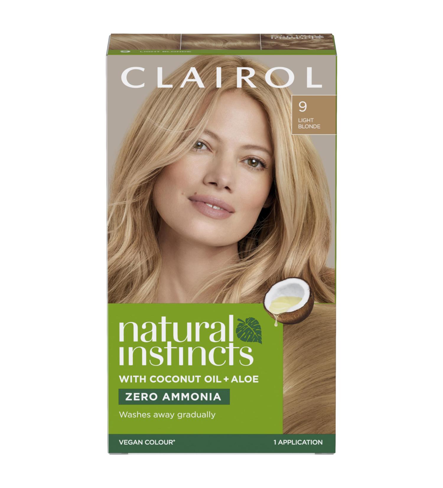 Clairol Natural Instincts Semi-Permanent No Ammonia Hair Dye 9 Light Blonde 9 Light Blonde 1 count (Pack of 1) - Buy Online on GoSupps.com