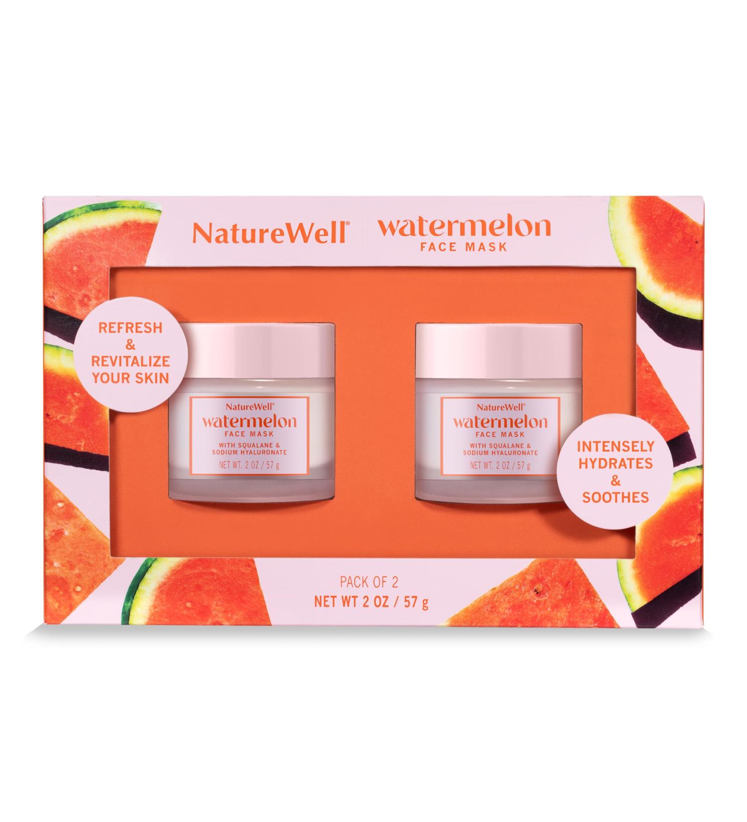 Shop NATURE WELL Watermelon Face Mask - Hydrating & Radiant Complexion 2 Oz (Pack of 2) | International Shipping Available - Buy Online on GoSupps.com