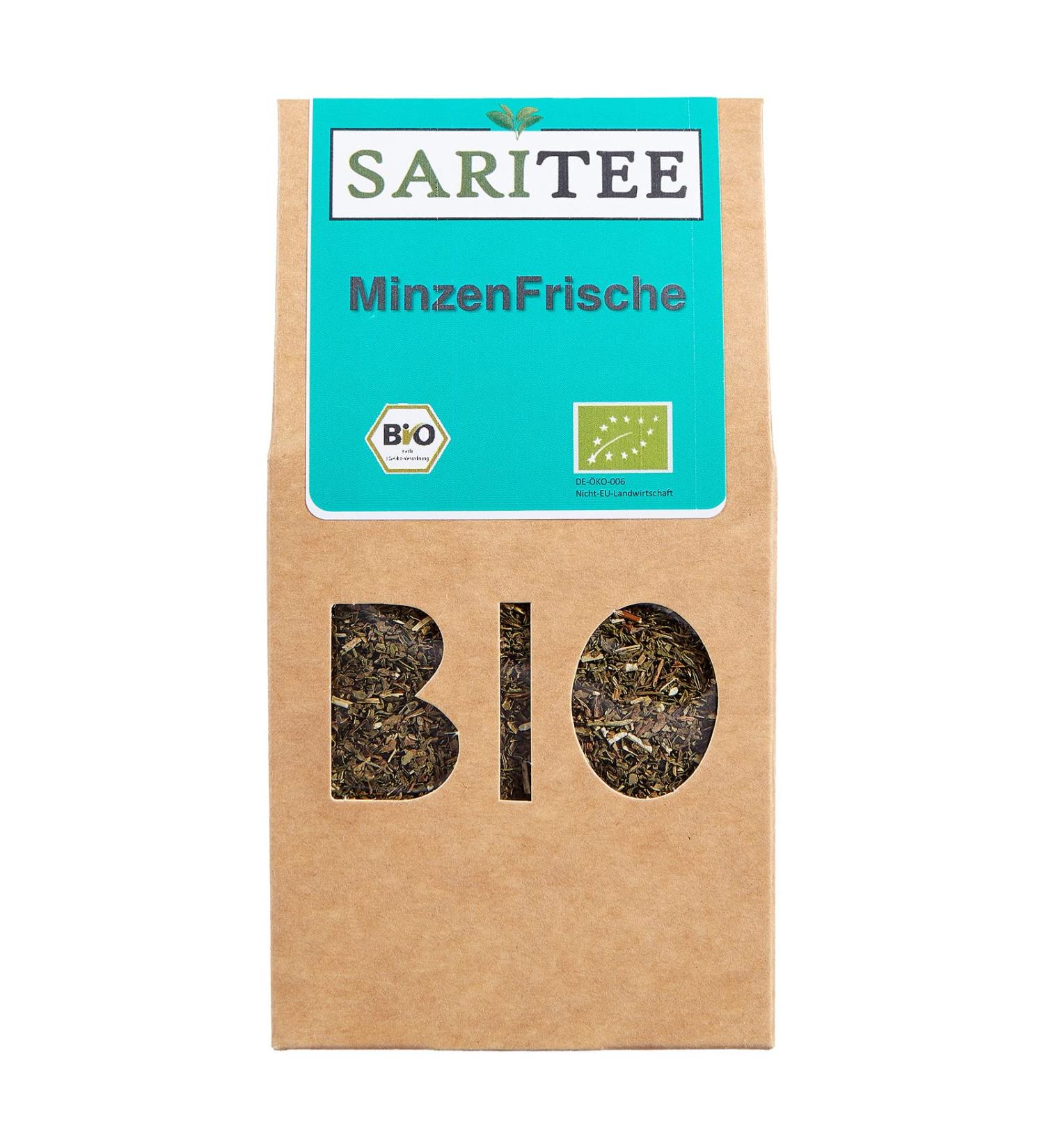 FRUTEG SARITEE Organic Mint Fresh Loose Peppermint tea with exquisite peppermint controlled organic cultivation Peppermint tea loose Peppermint Tea Organic Premium Tea Tea mix 60 g - Buy Online on GoSupps.com
