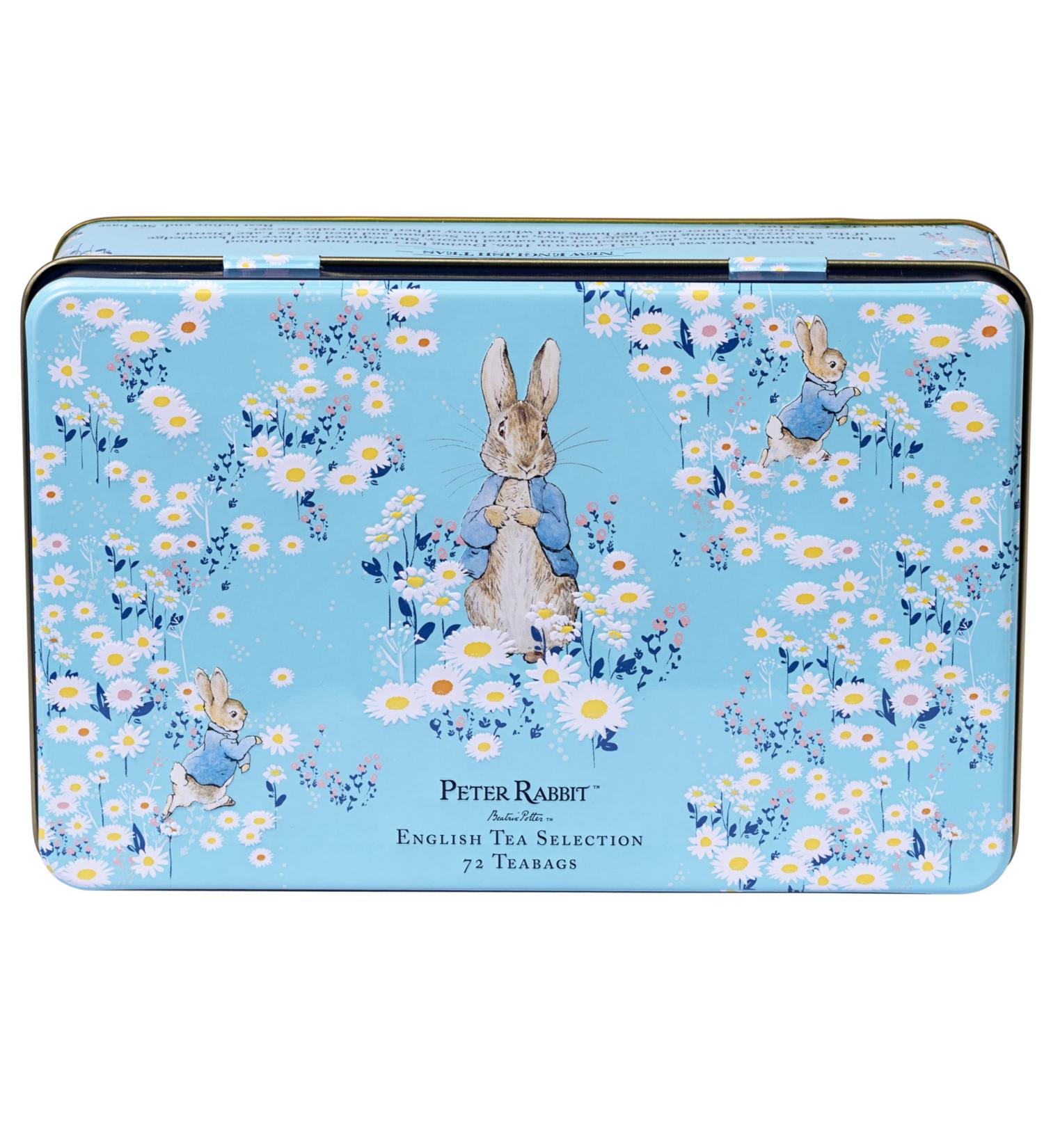 New English Teas Peter Rabbit Daisies Tea Selection Tin with 72 Assorted English Teabags - Buy Online on GoSupps.com