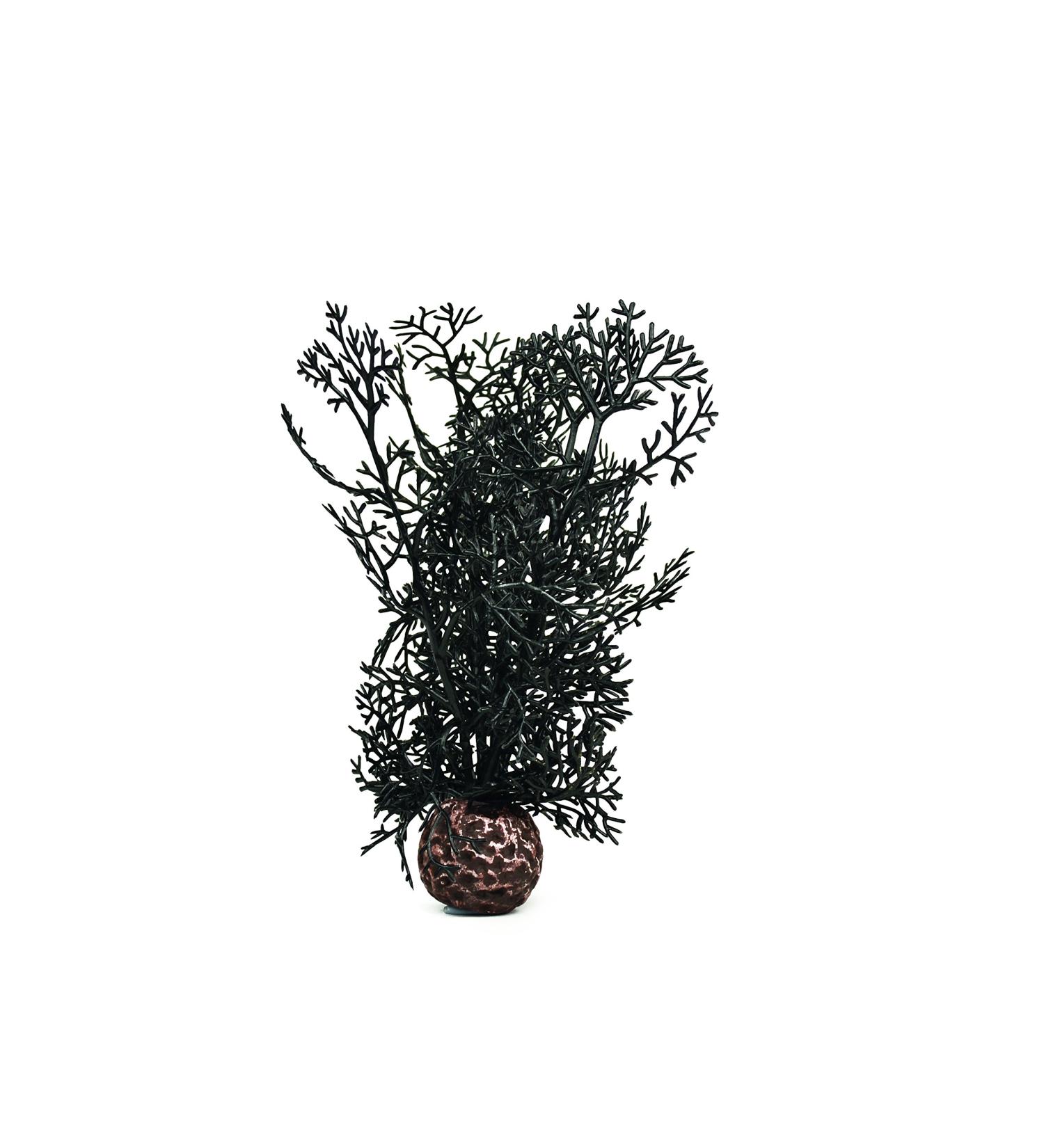 Biorb Large Horn Coral - Natural Plastic Aquaria Decoration | Easy Cleaning for Fresh & Saltwater | Black - Buy Online on GoSupps.com