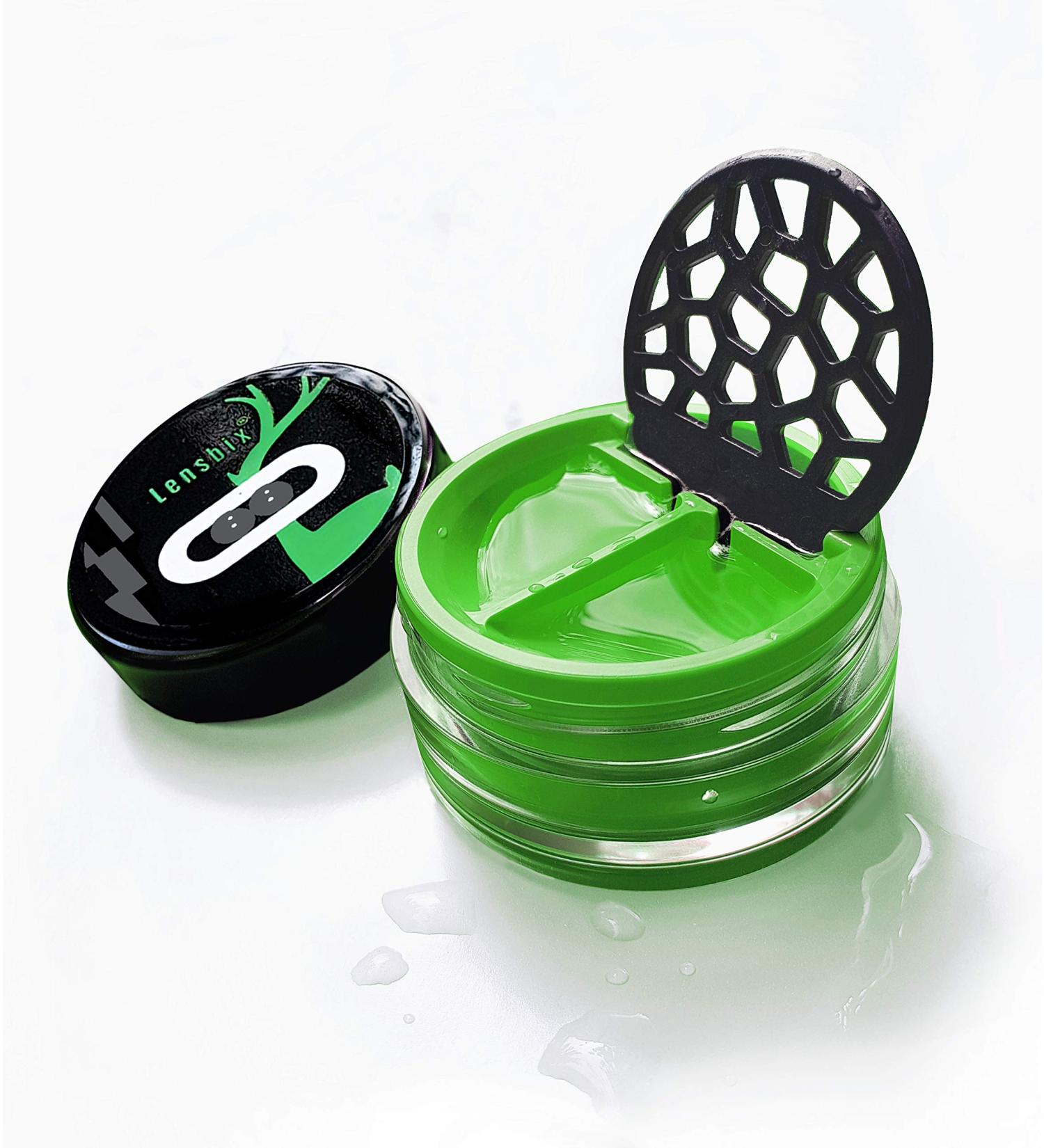 Lensbix Contact Lens Case - Innovative & Stylish Storage for Contact Lens Wearers | Perfect Gift in Green Deer Color - Buy Online on GoSupps.com