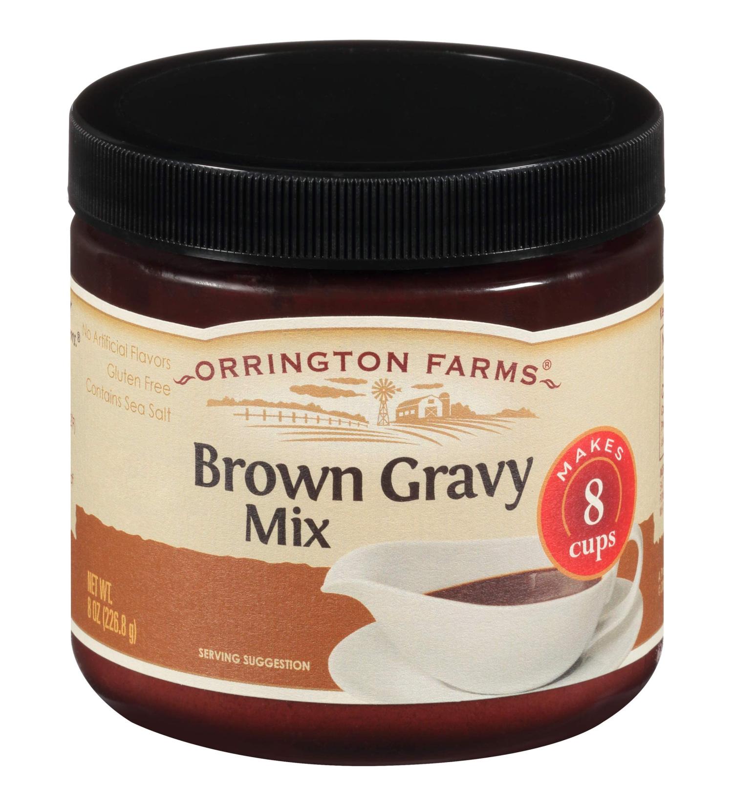 Orrington Farms Brown Gravy Mix 8 Oz - Pack of 6 | Savory Granular Gravy Mix - Buy Online on GoSupps.com