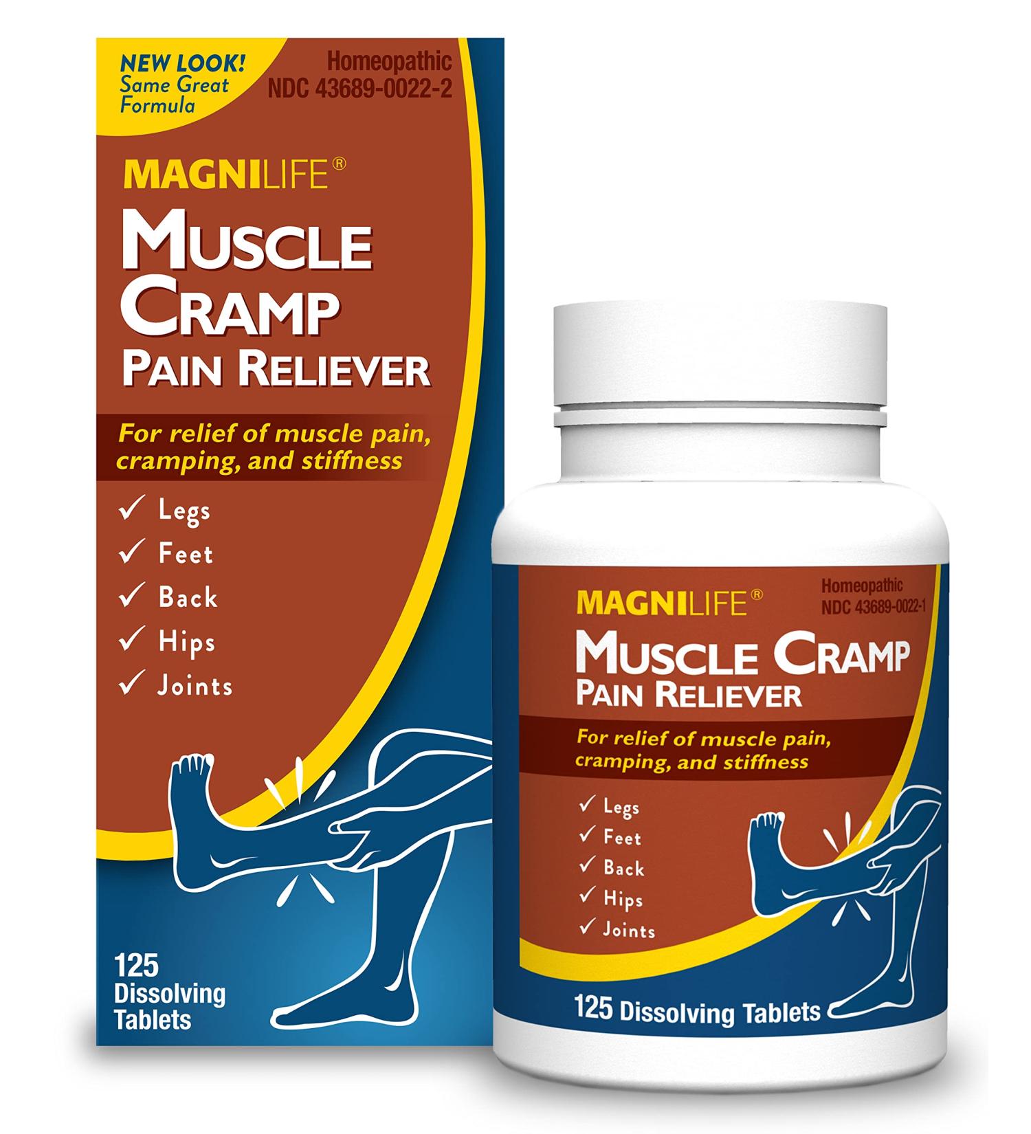 MagniLife Muscle Cramp Pain Reliever - All-Natural Muscle Pain Relief Tablets for Legs, Back, Feet, Hips, and Joints - Buy Online on GoSupps.com