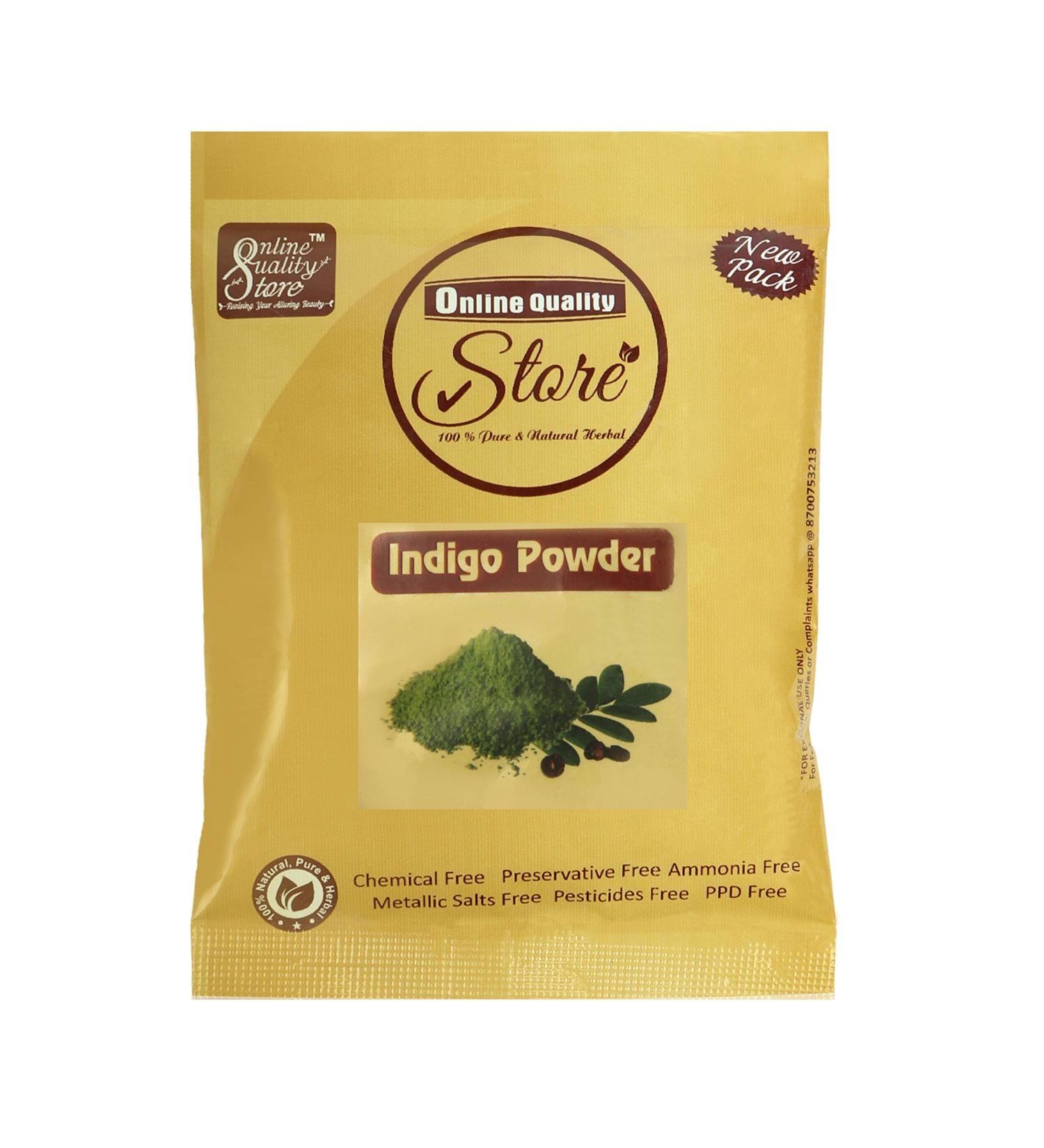Buy Organic Indigo Powder for Hair | Black Dye from Indigofera Tinctoria | Pure Neel Powder 50g - International Shipping - Buy Online on GoSupps.com