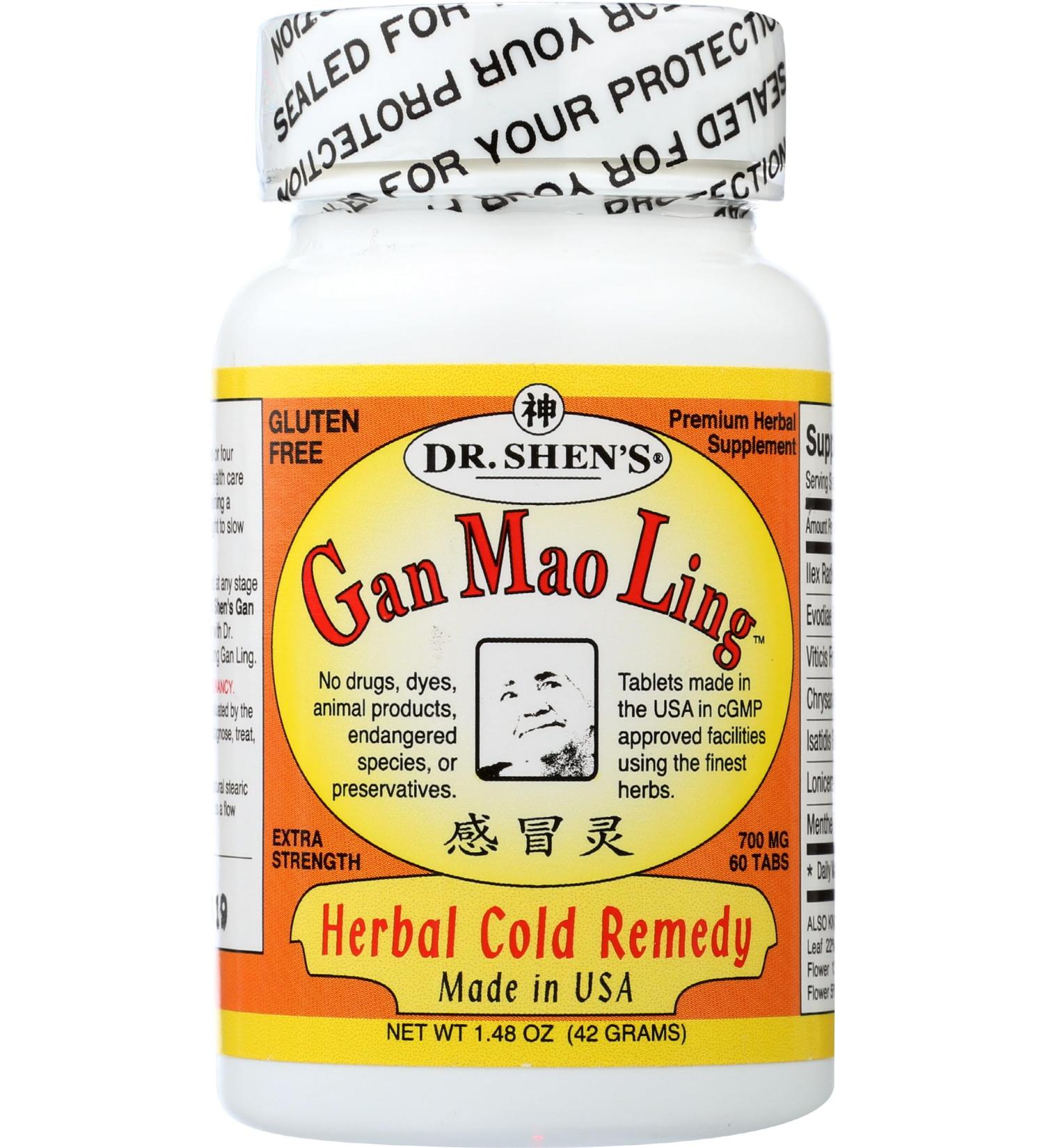Gan Mao Ling 60 Tablets - Fast Relief for Colds & Flu | International Shipping Available - Buy Online on GoSupps.com