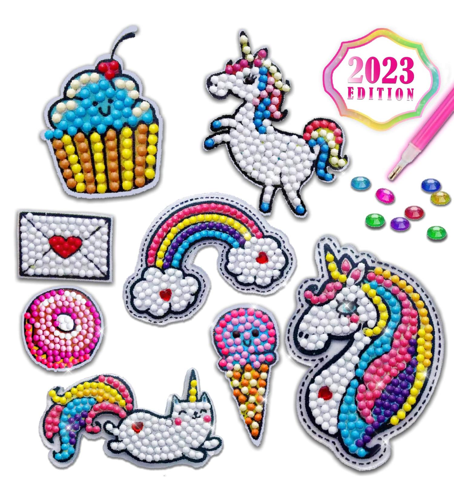 Innofans Diamond Painting Stickers Kit for Kids - 27 Water Bottle Stickers & 3 Keychains - Kids Crafts Ages 4-12 - Gem Art Stickers - Buy Online on GoSupps.com
