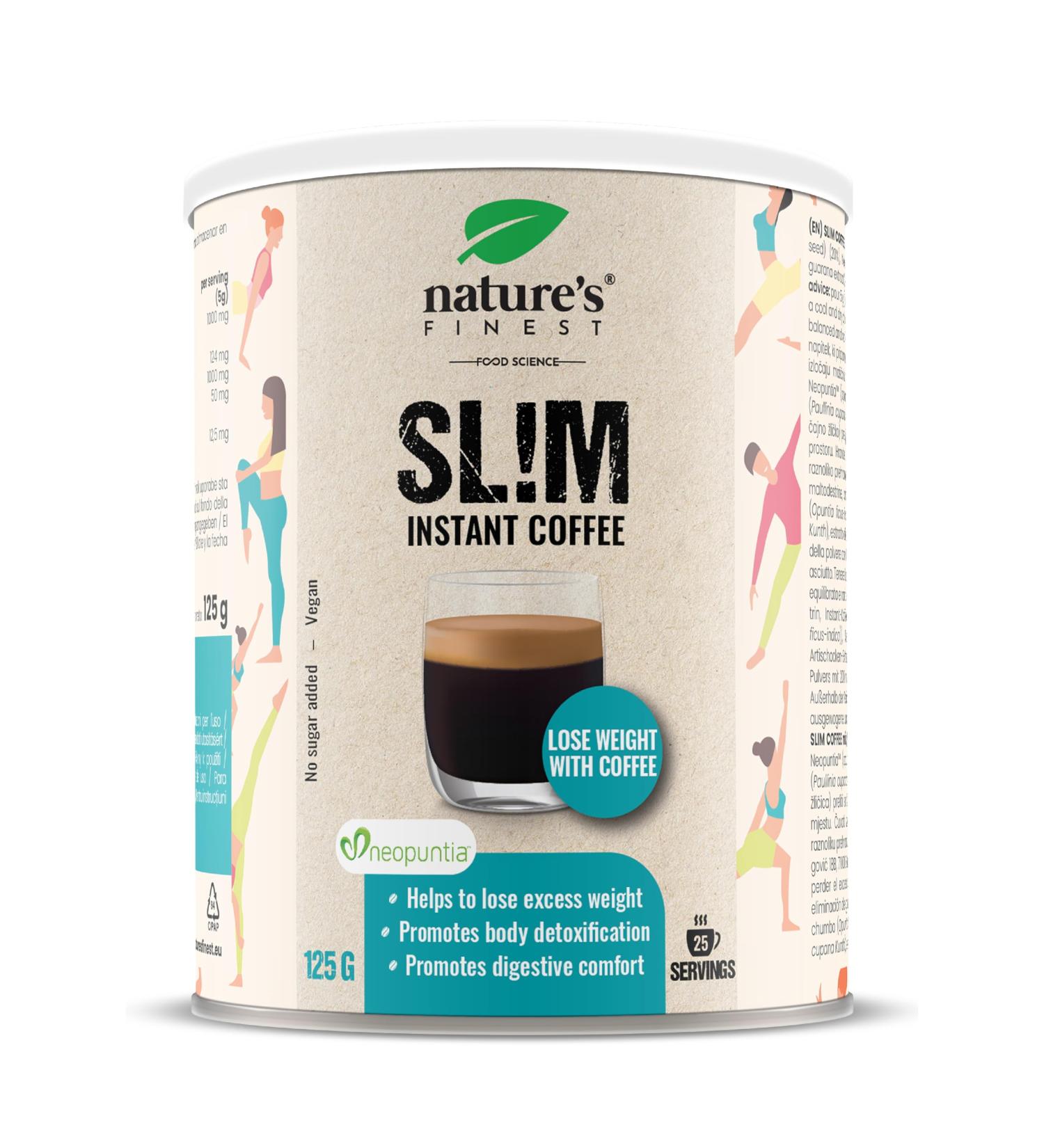 Nature's Finest by Nutrisslim Sl!m Coffee: Instant Coffee & Energy Drink Coffee Alternative with Guarana Powder Slimming Coffee for Weight Loss & Appetite Control Boosts Energy Vegan 1 - Buy Online on GoSupps.com