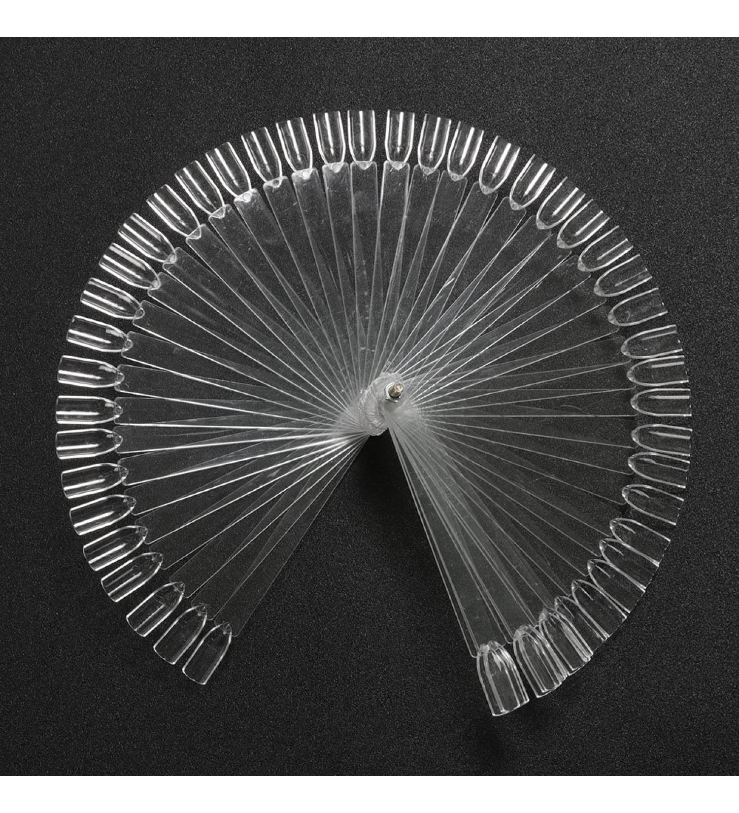 TRIXES Fan with 50 Nail Art Sticks | Fingernail Display for Practice & Showcase - Nail Tips for Artists - Buy Online on GoSupps.com