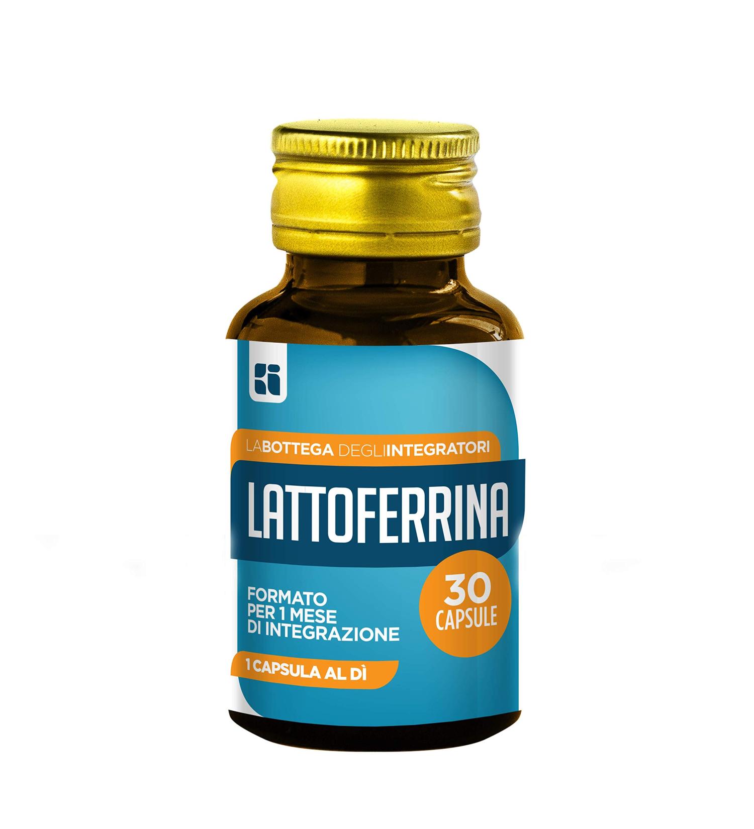  LABOTTEGADEGLIINTEGRATORI LATTOFERRIN 200 mg 30 Capsules | 1 Capsule per day BOTTEGA SUPPLEMENTS - Buy Online on GoSupps.com