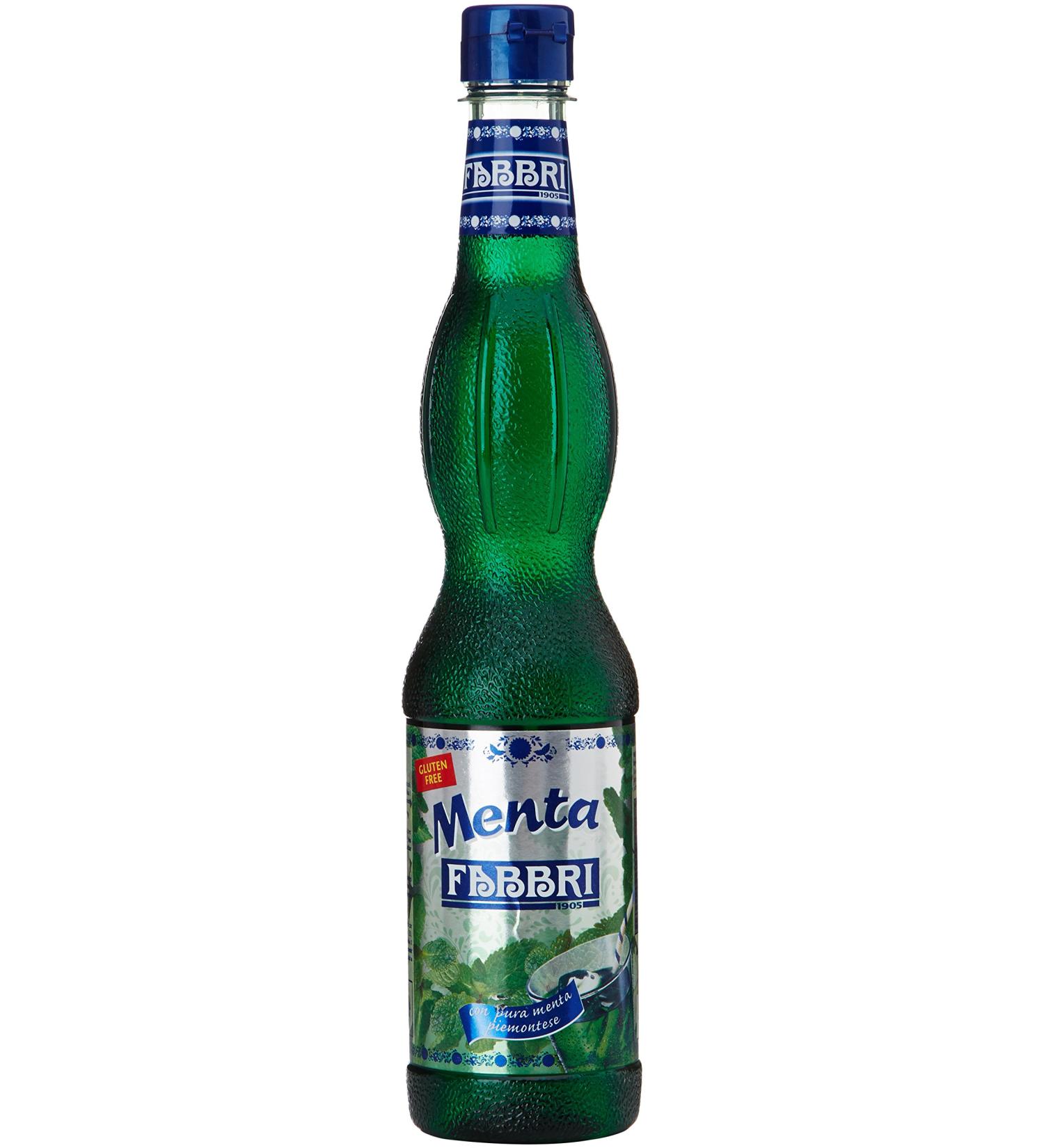 Fabbri 1905 Mint Syrup - Natural Mint Flavor for Drinks Ice Toppings & Baking | 560ml International Shipping - Buy Online on GoSupps.com