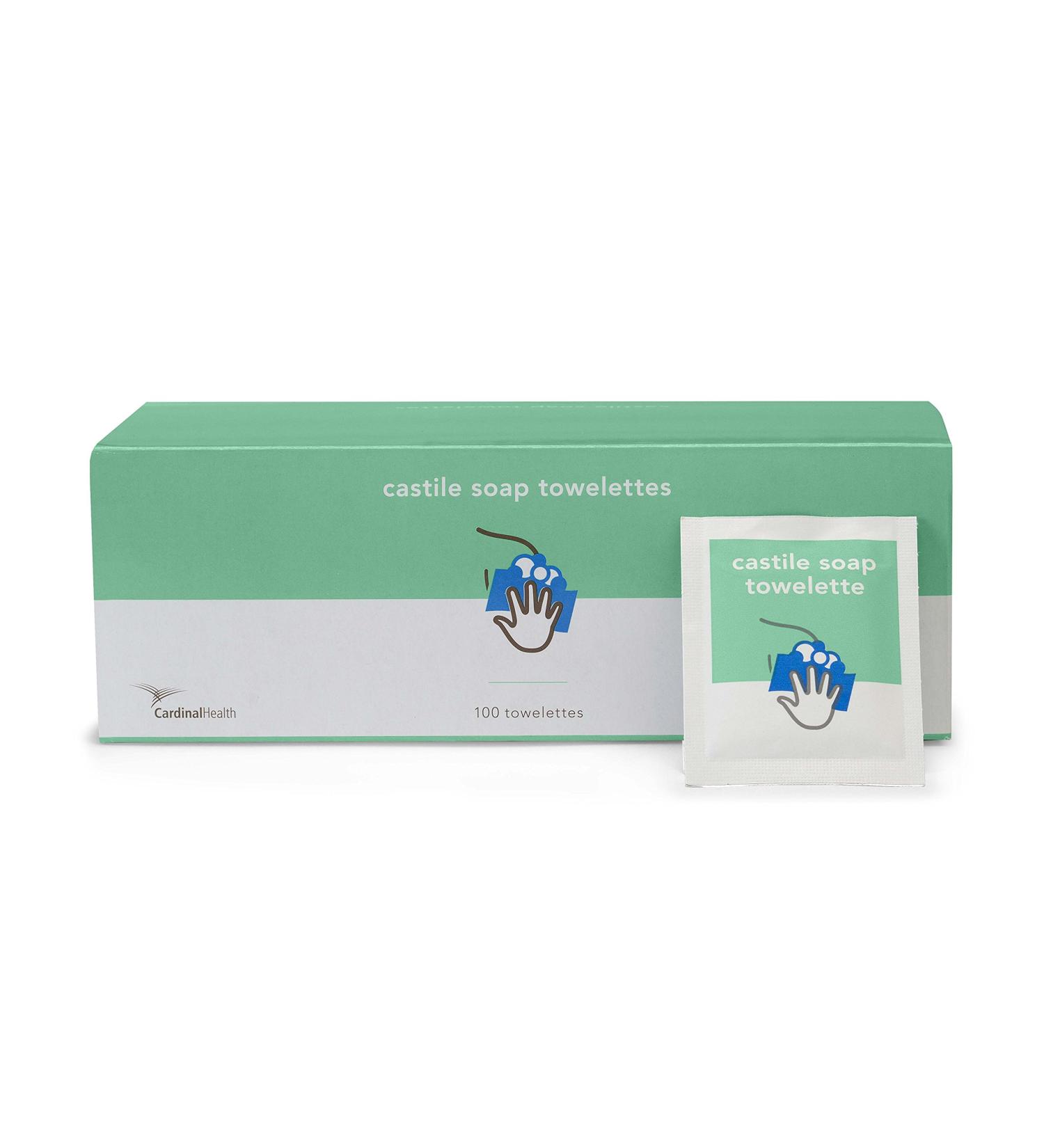 Cardinal Health Castile Soap Towelette/Wipe | Box of 100