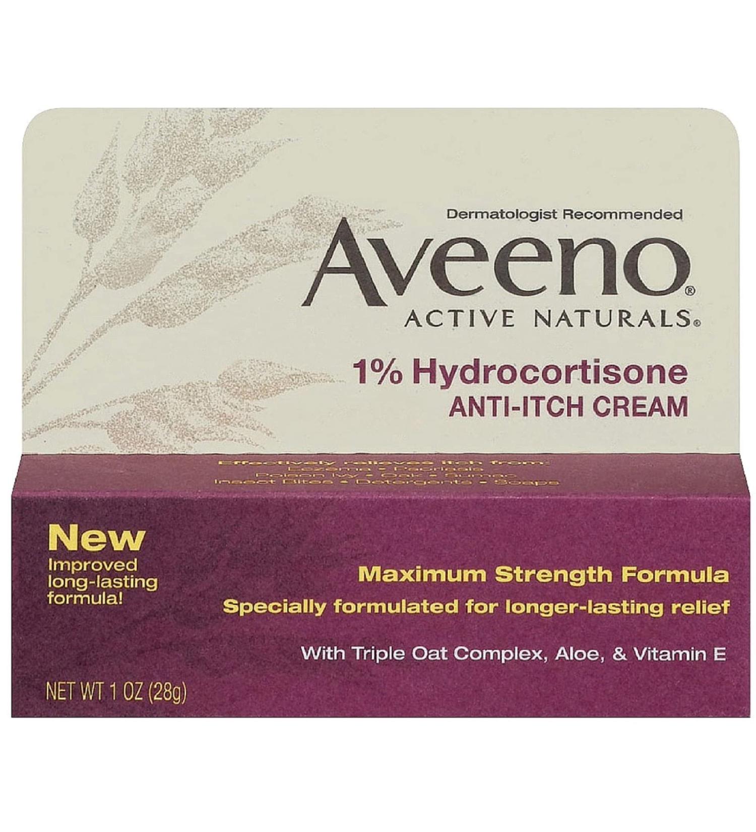Aveeno Active Naturals Anti-Itch Cream 1 oz (6 Pack) - Soothing Relief for Itchy Skin - Buy Online on GoSupps.com
