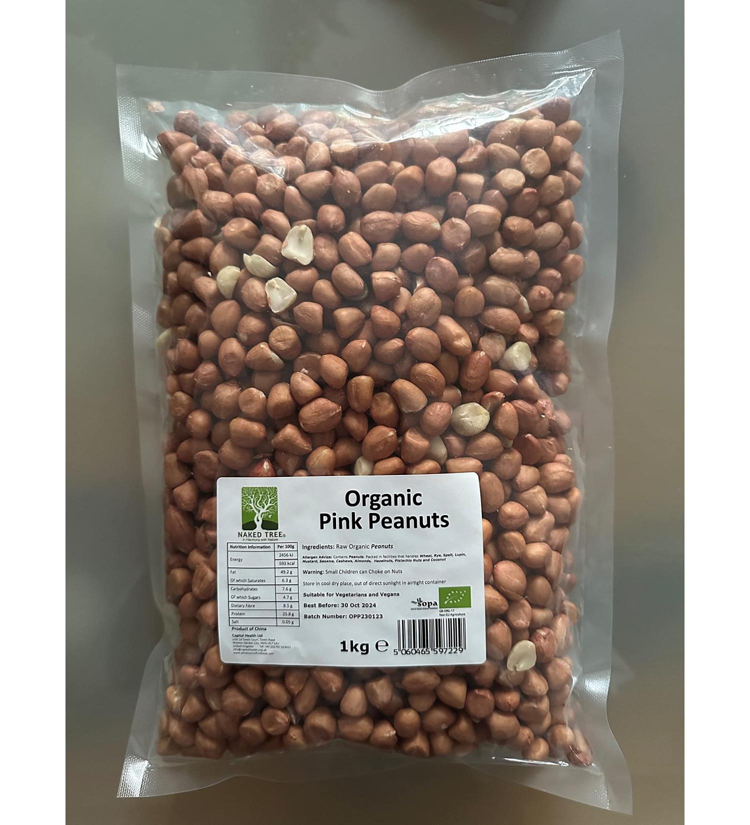 Organic Pink Peanuts 1kg