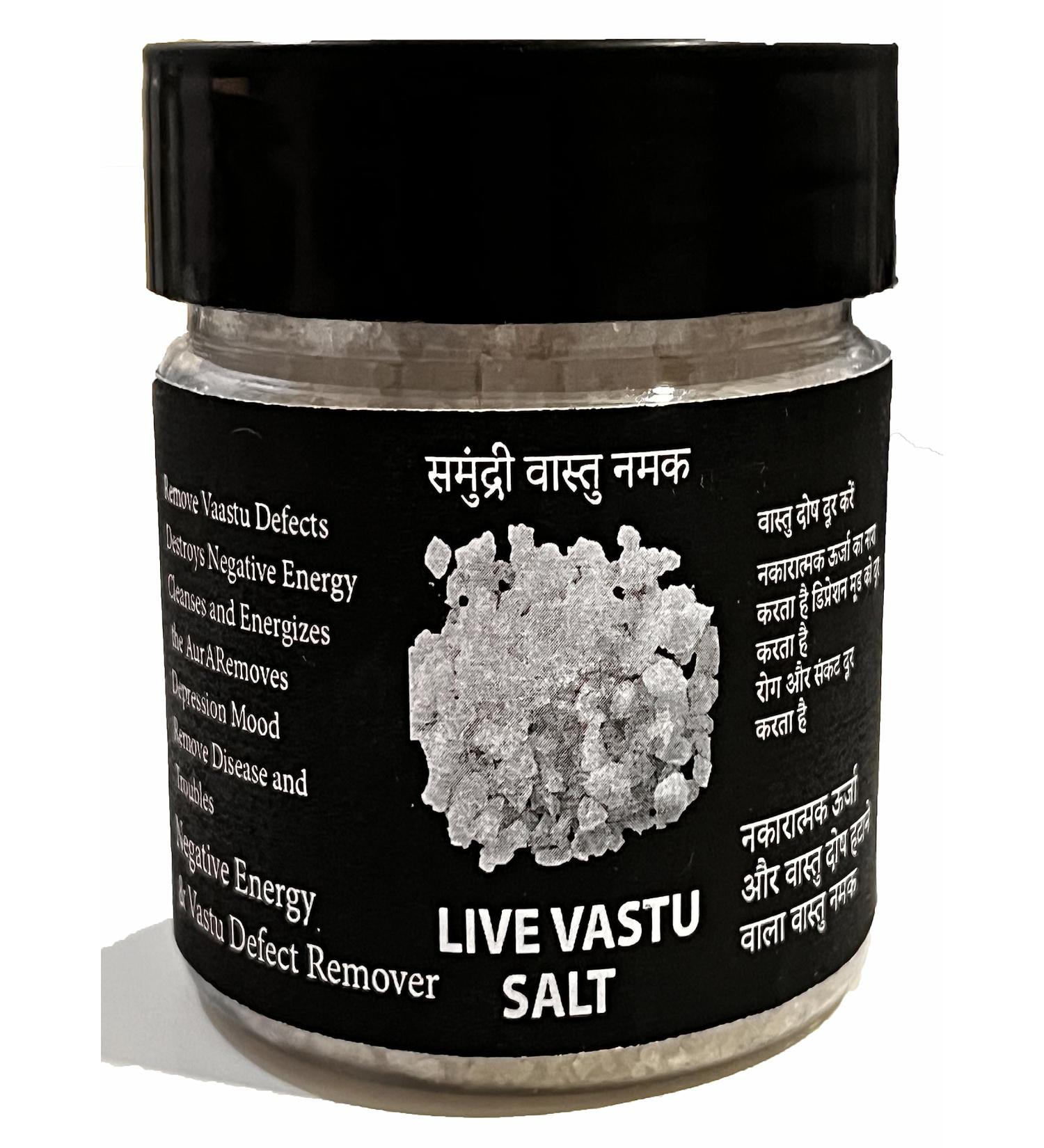 Live Vaastu Salt Vastu Salt Salt (250 Gram) Khada salt Suddh Namak- Negative energy Cleanser/Remover Sea Salt - Traditional Crystal White Salt Village Salt Sabut Namak Desi Namak - Buy Online on GoSupps.com