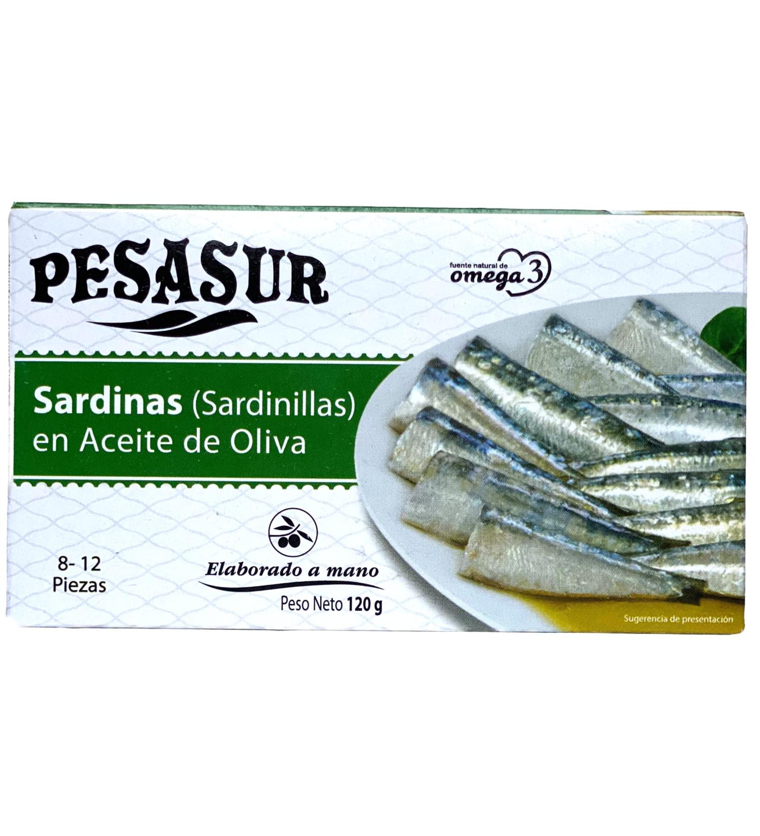 Soldimar Pesasur Small Sardines in Olive Oil 120g (Pack of 5) - Buy Online on GoSupps.com