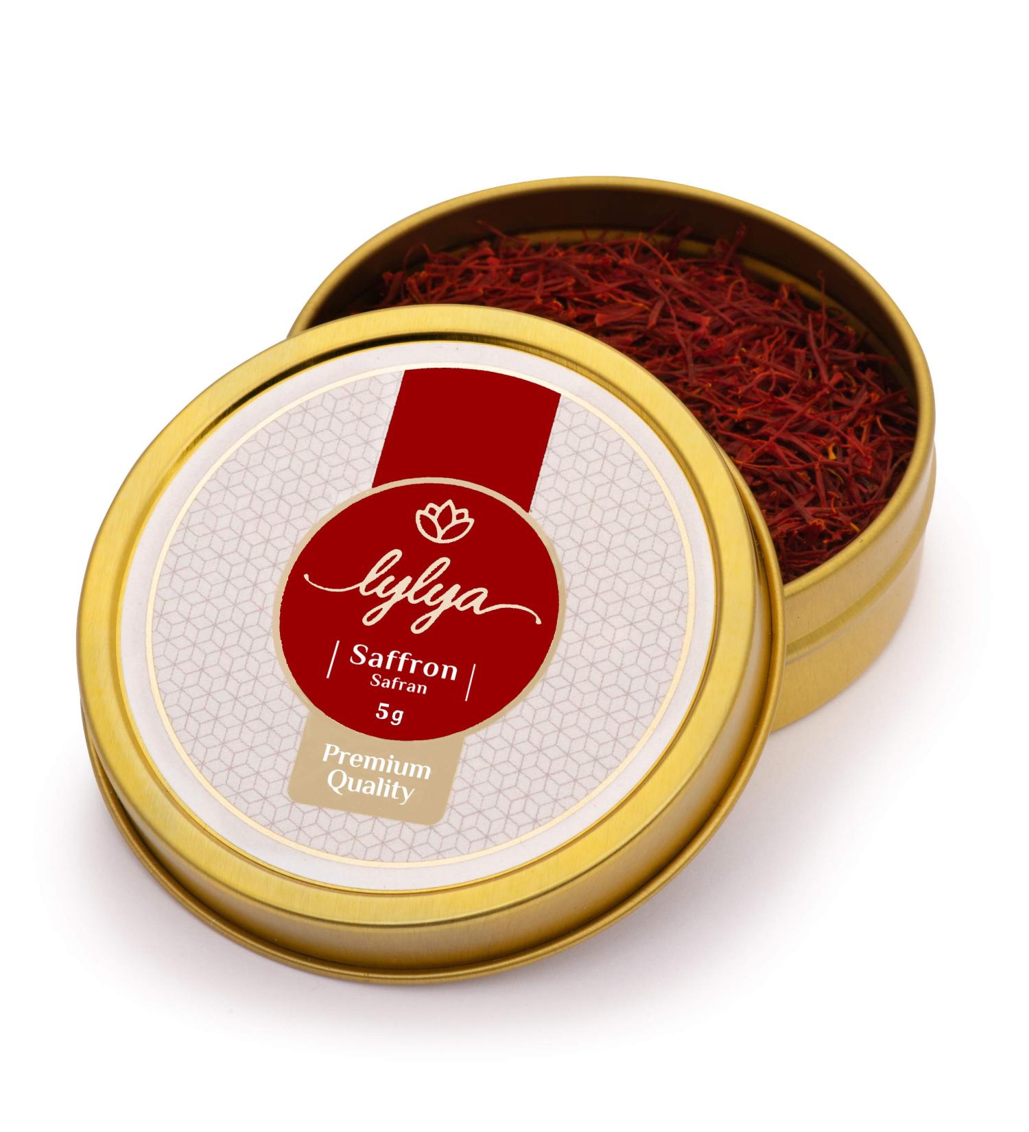 LYLYA Premium All Red Grade A+ Spanish Saffron (5 Grams) 5.0 grams - Buy Online on GoSupps.com