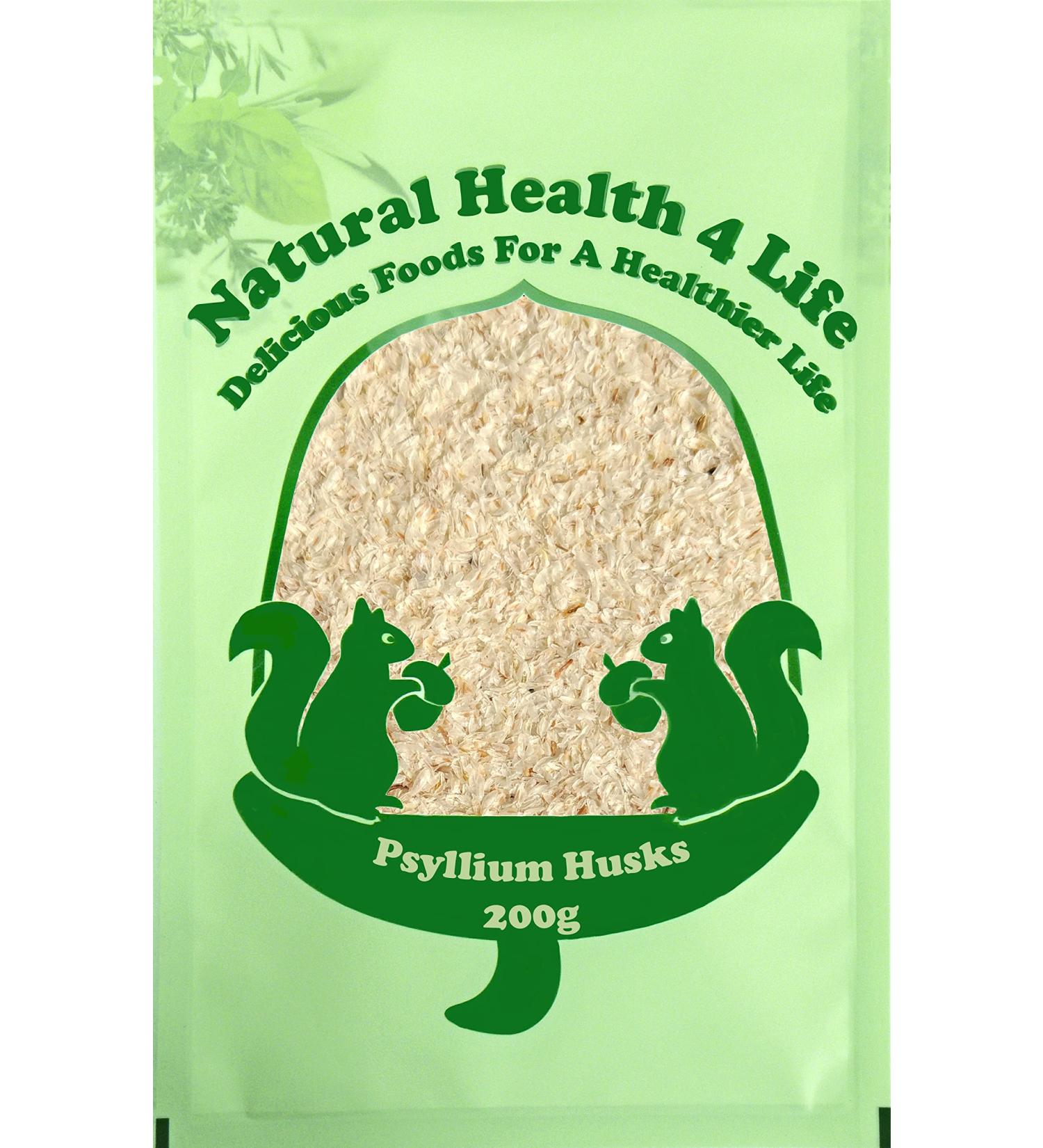 Natural Health 4 Life Psyllium Husks 200g Bag - Pack of 1 - Buy Online on GoSupps.com