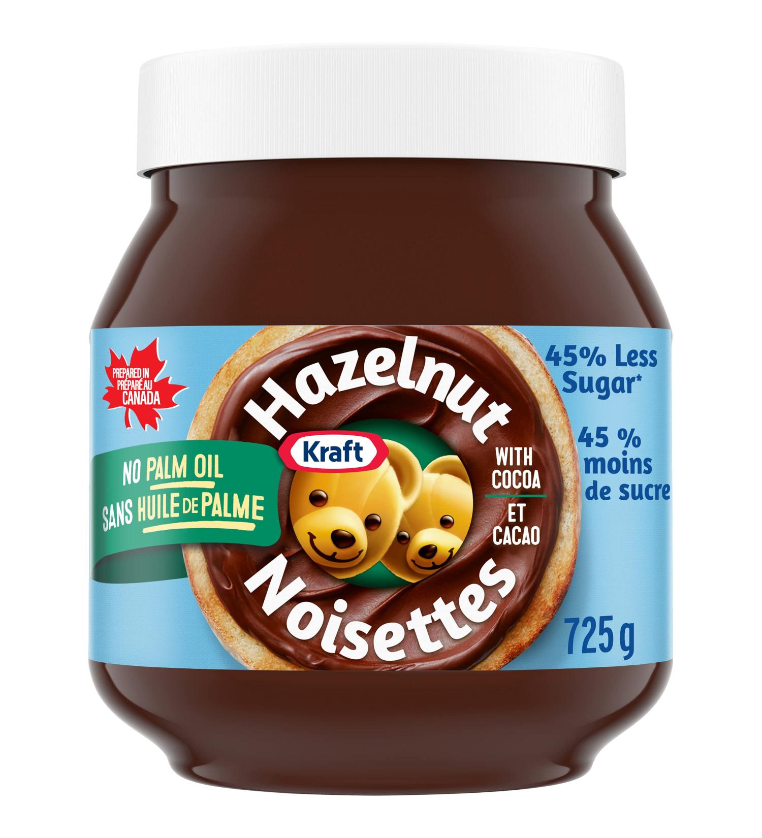 Kraft Hazelnut Spread with Cocoa and Less Sugar 725g (Pack of 6) 725 g (Pack of 6) Less Sugar - Buy Online on GoSupps.com
