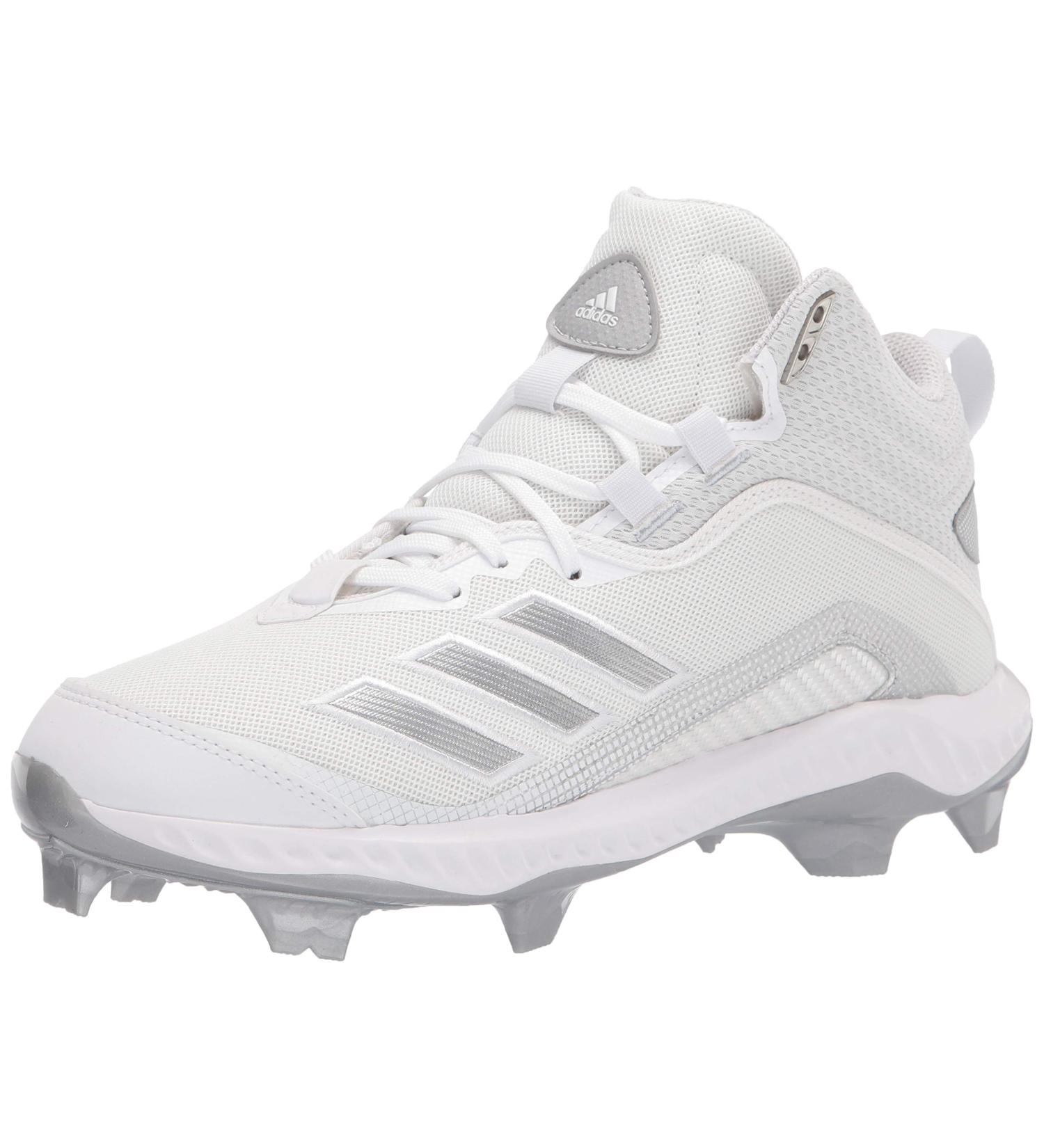 adidas Men's Fv6198 Baseball Shoe 14 - White/Silver/Light Grey - Buy Online on GoSupps.com