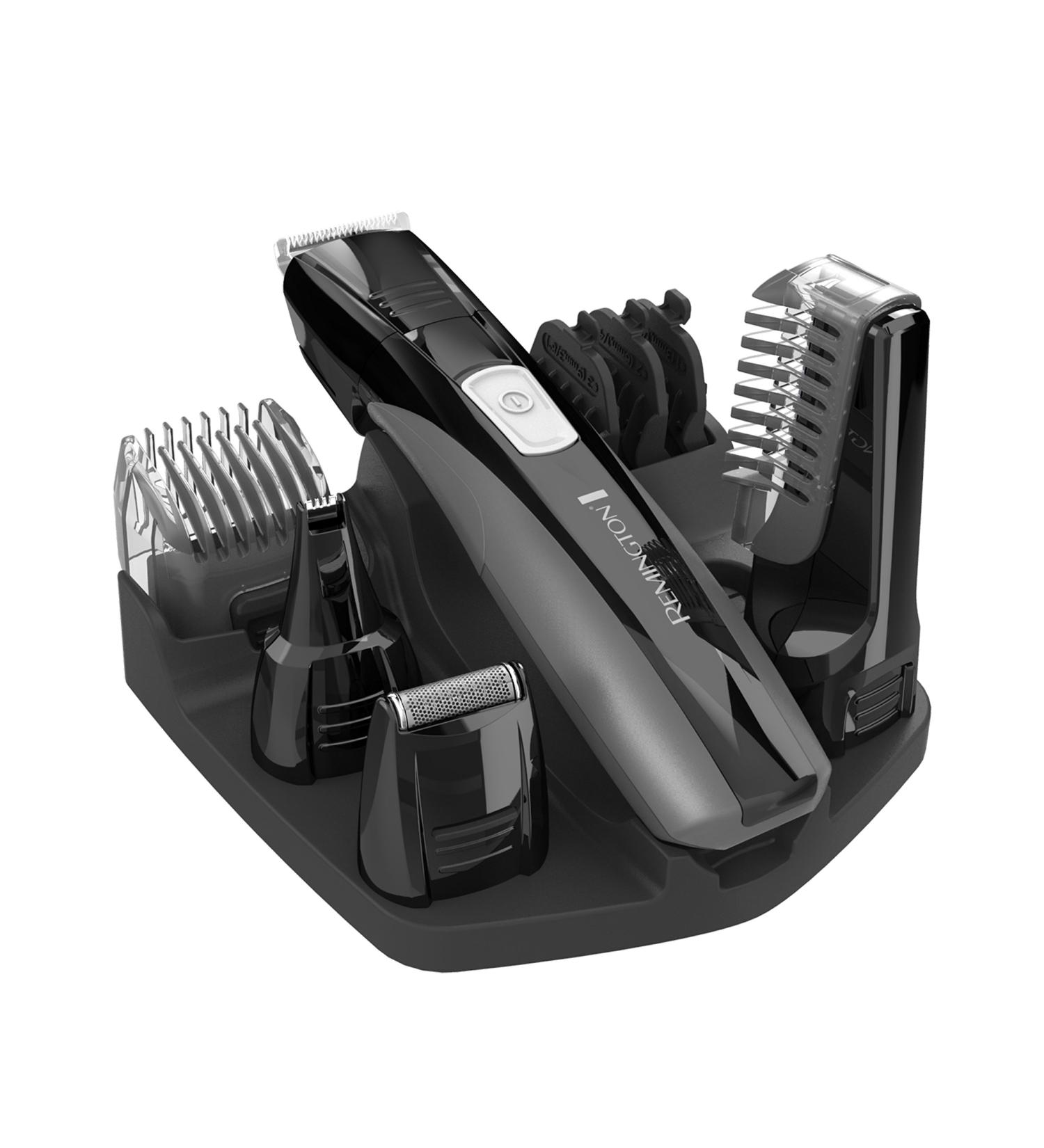 Remington PG526 Advanced Rechargeable Body Groomer Kit - 10 Piece Beard Trimmer - Grey - Buy Online on GoSupps.com