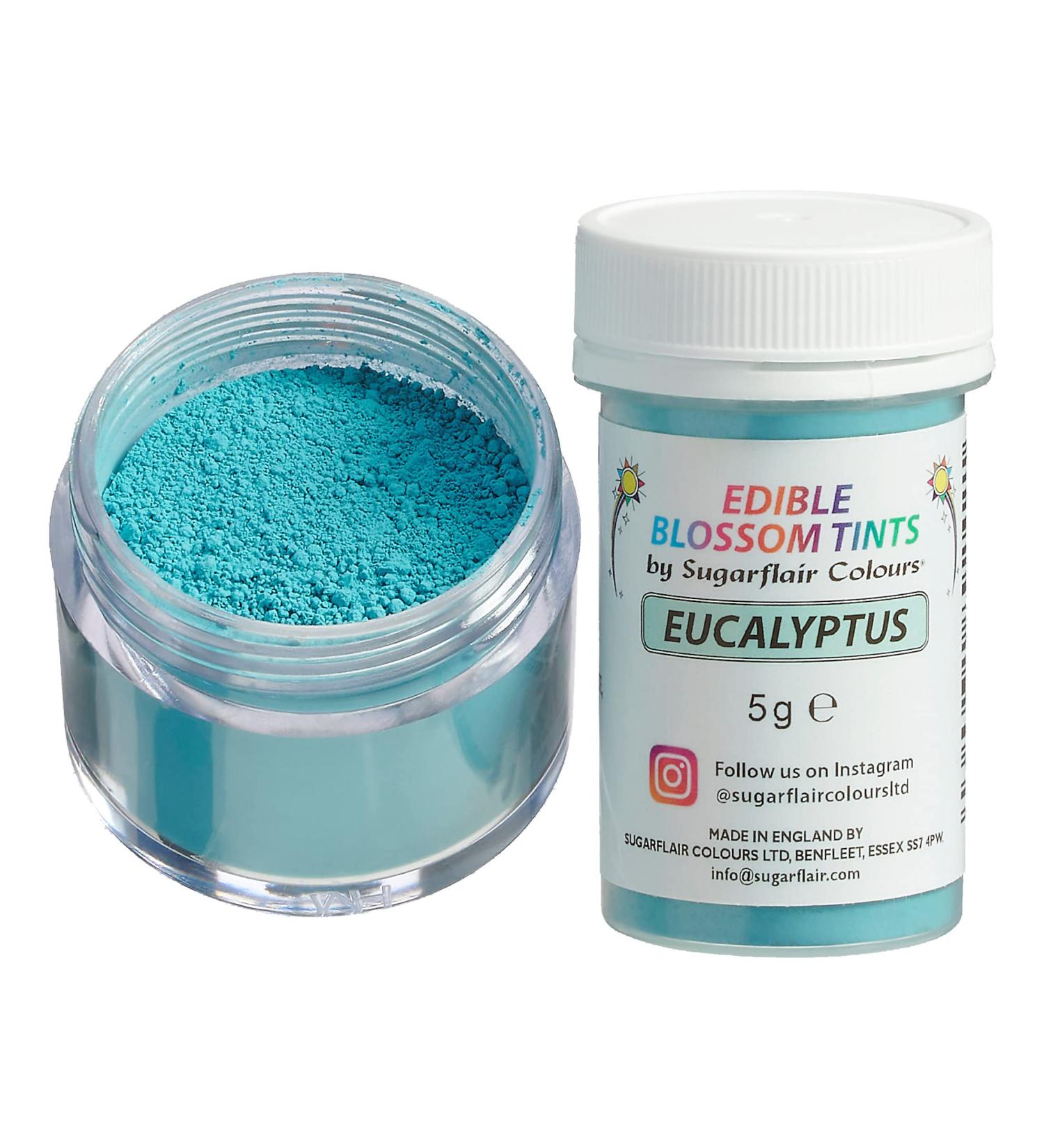 Sugarflair Eucalyptus Food Colouring Powder Dust Use on Cake Surfaces Decorations or Colour Sugarpaste Fondant Icing Chocolate Buttercream Royal Icing Macarons and More! - 5g