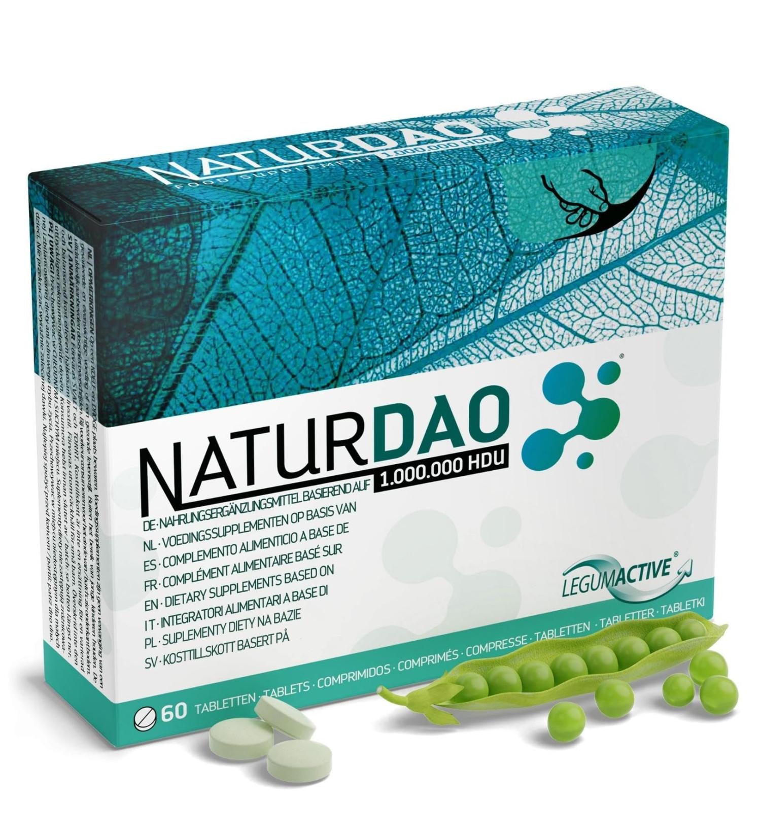 NATURDAO 1.000.000 HDU Vegetable DAO for DAO Deficiency, Histamine Intolerance & Diamine Oxidase - Buy Online on GoSupps.com