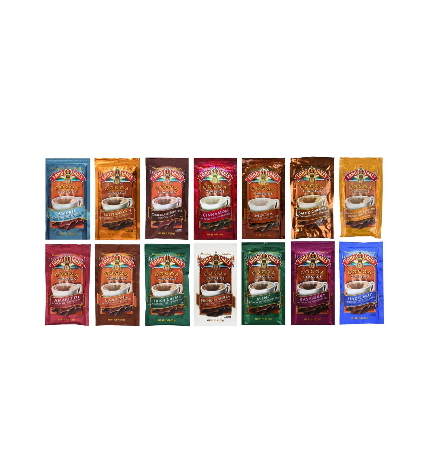Land O Lakes Classics Hot Chocolate Variety Bundle  (14 Pack) W/ Custom F.O.Y Brand Sealing Clip - Buy Online on GoSupps.com