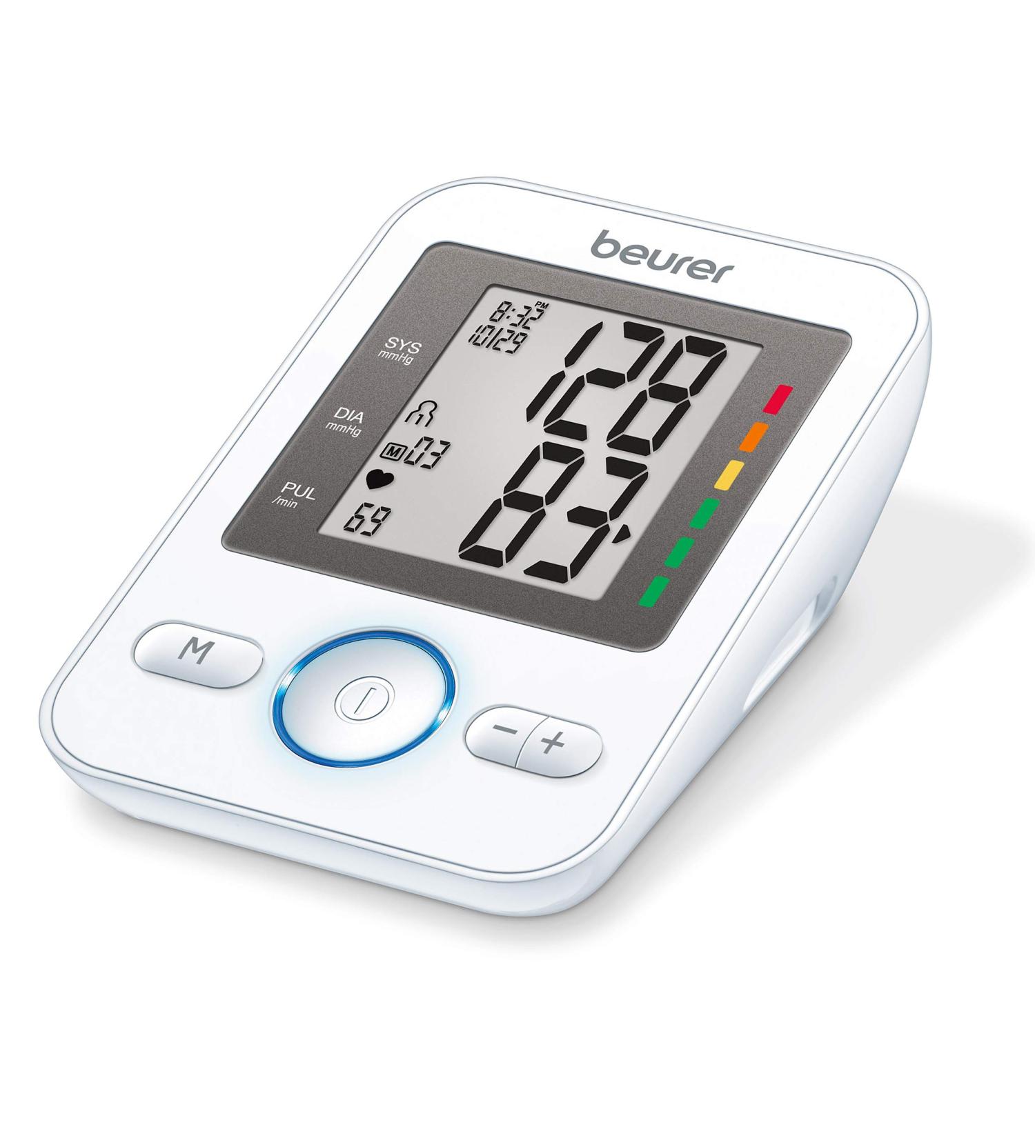 Beurer BM31 Upper Arm Blood Pressure Monitor | Automatic Digital Device for Home Use | Large Cuff 2 Users Irregular Heartbeat Detector - Buy Online on GoSupps.com