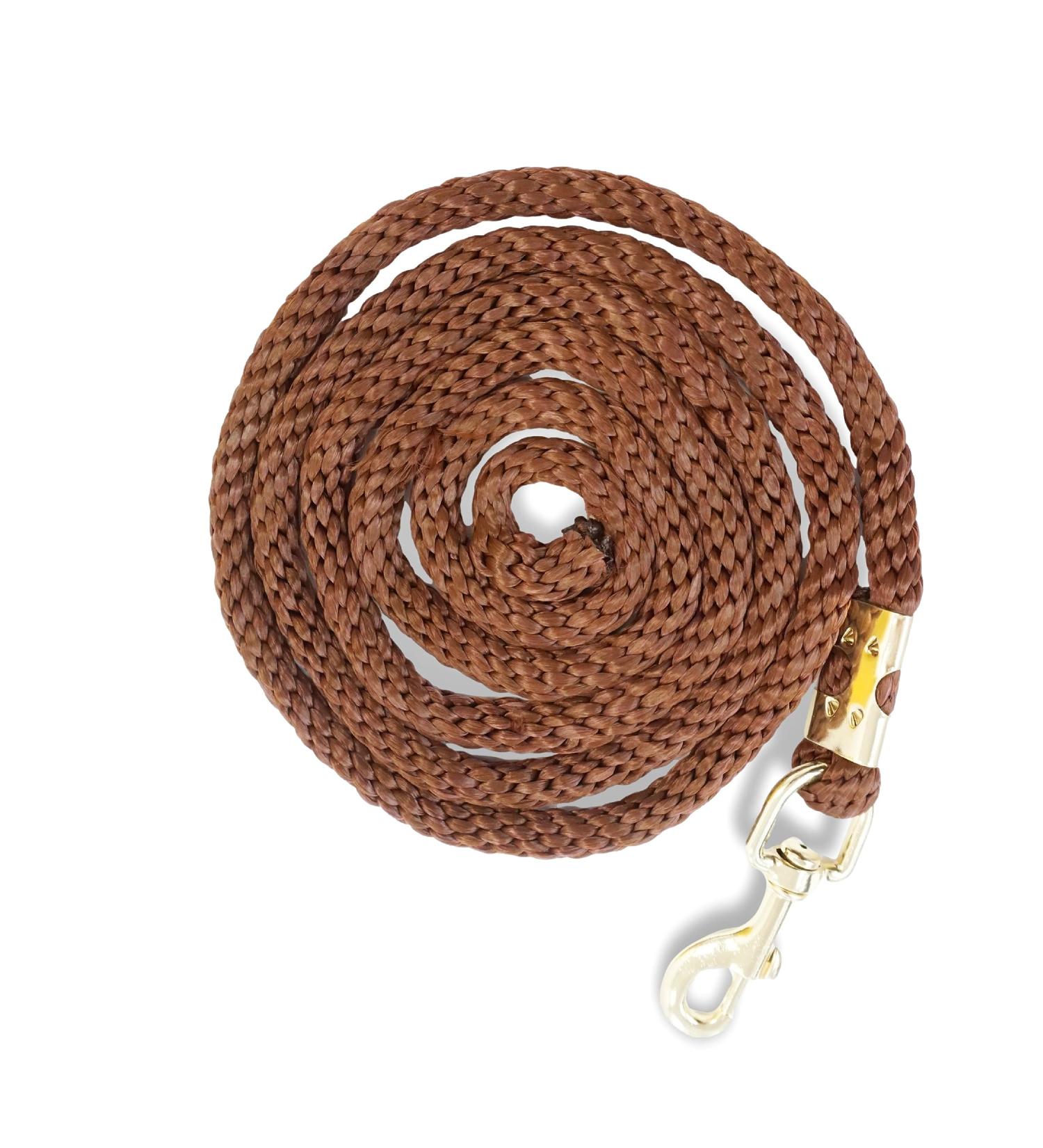 Stylish Brown Lead Rope for Horses Ponies Donkeys & Goats - Durable Tie Rope in Multiple Designs - Buy Online on GoSupps.com
