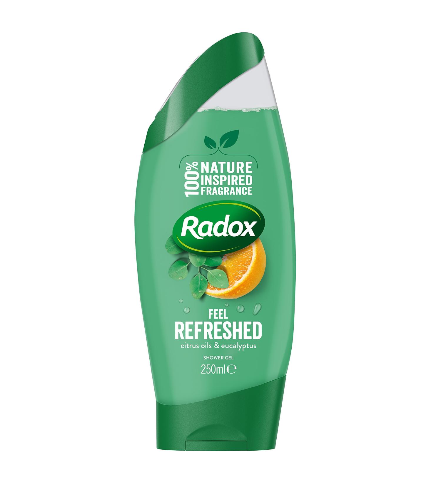 Radox Feel Refreshed Shower Gel 250ml | Eucalyptus & Citrus Oil - Buy Online - Buy Online on GoSupps.com