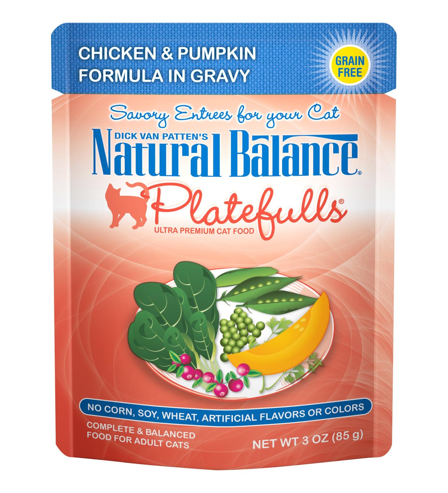 Natural Balance Platefulls Wet Cat Food 3oz (Pack of 24) - No Artificial Colors - Buy Online on GoSupps.com
